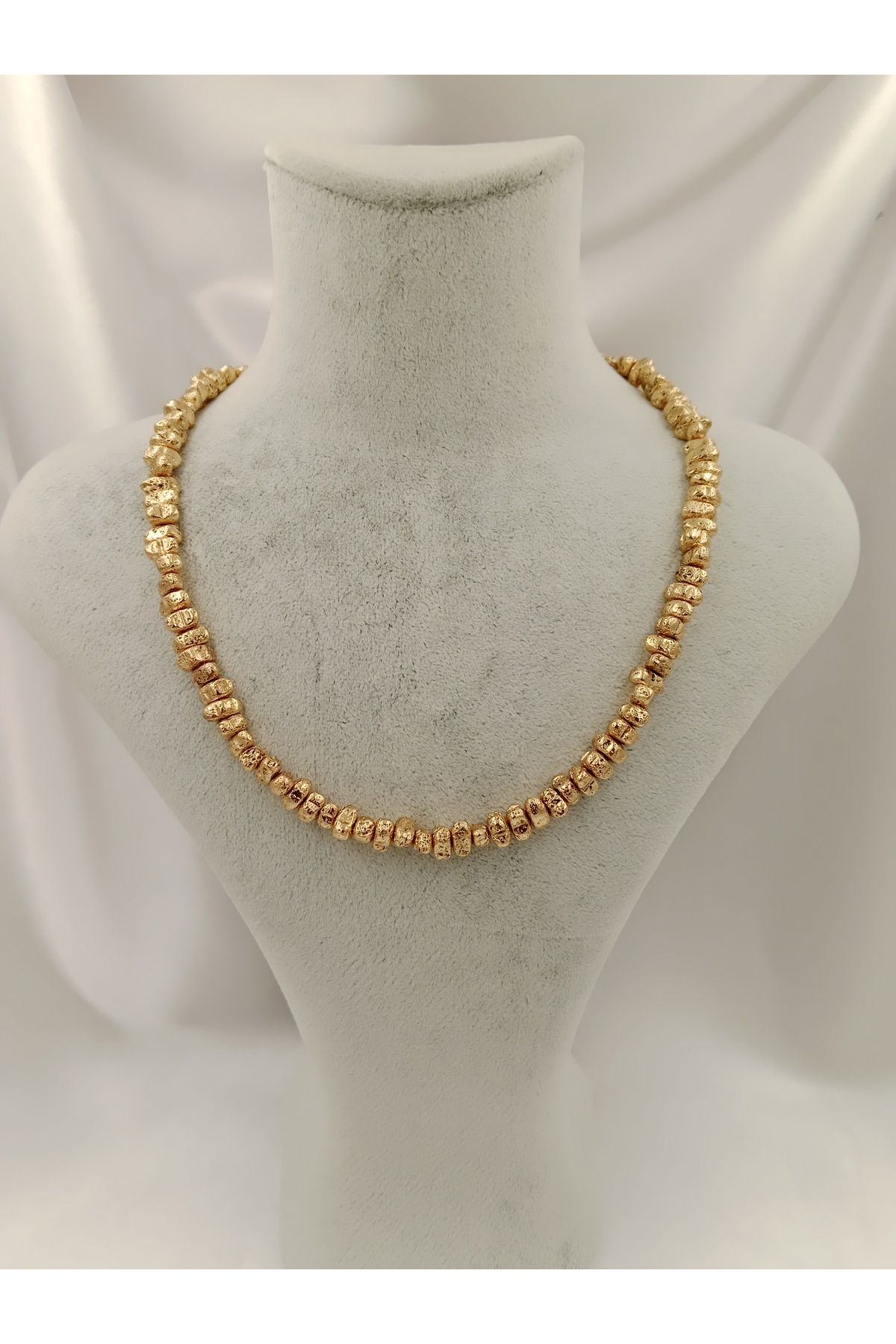 Joyful Accessories By Neşe San Lovely Lav Gold Renkli Lav Taşı Tasarım Kolye