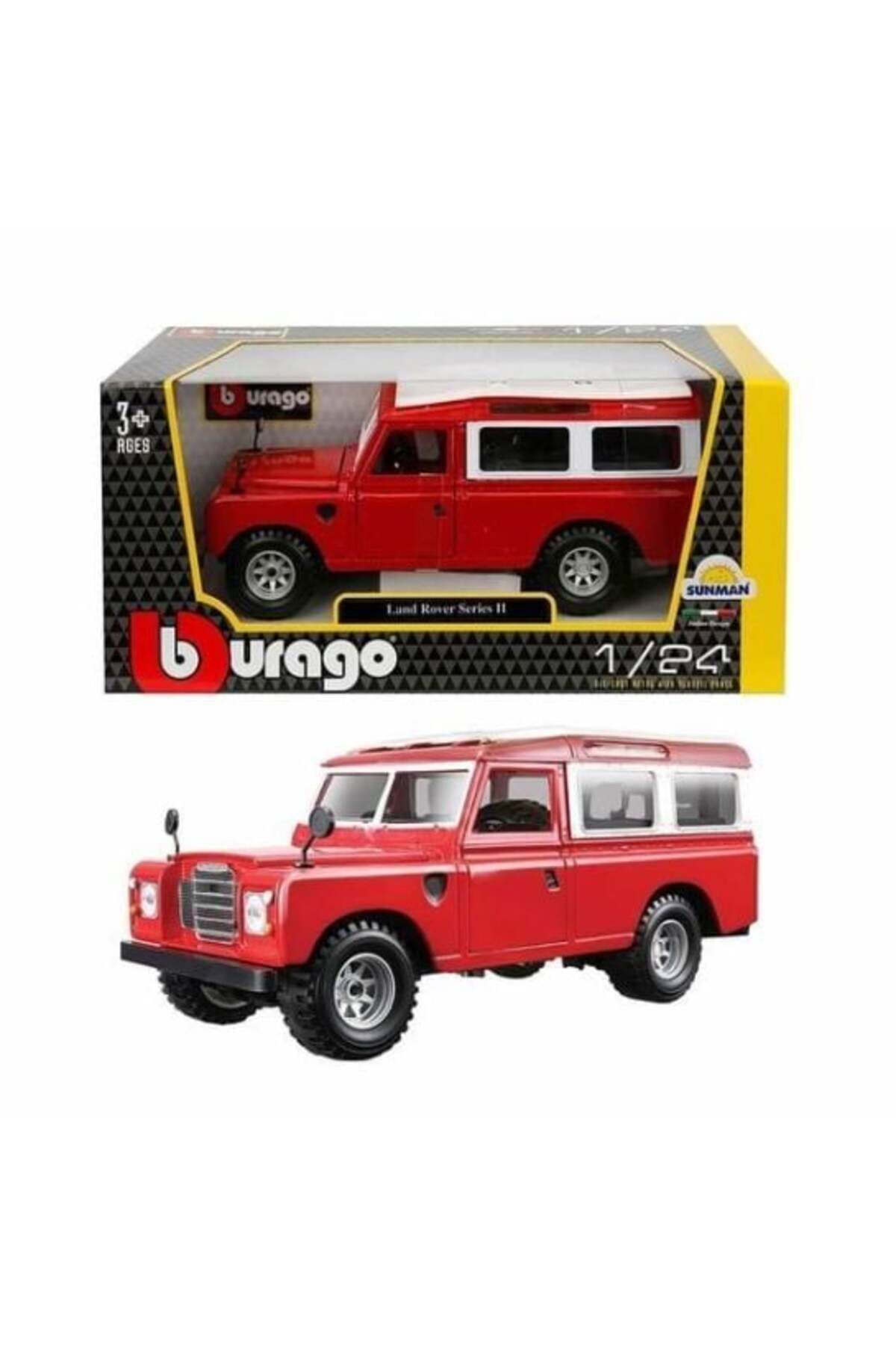 PARİLES Sunman 1:24 Land Rover Series II Kırmızı S00022063 ANK