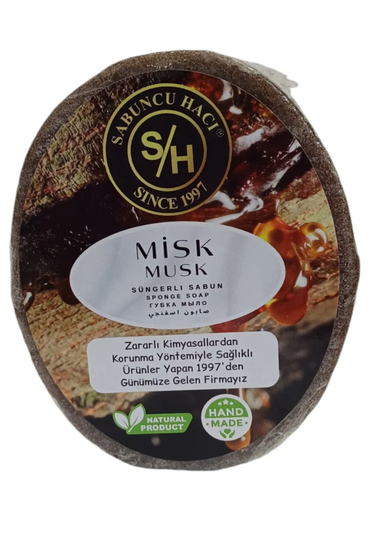 Home Mısk ( Musk) Özlü ( Batık Ve Çilek Bacak Onarımına Yardımcı ) Doğal Süngerli Sabun 140-150 gr