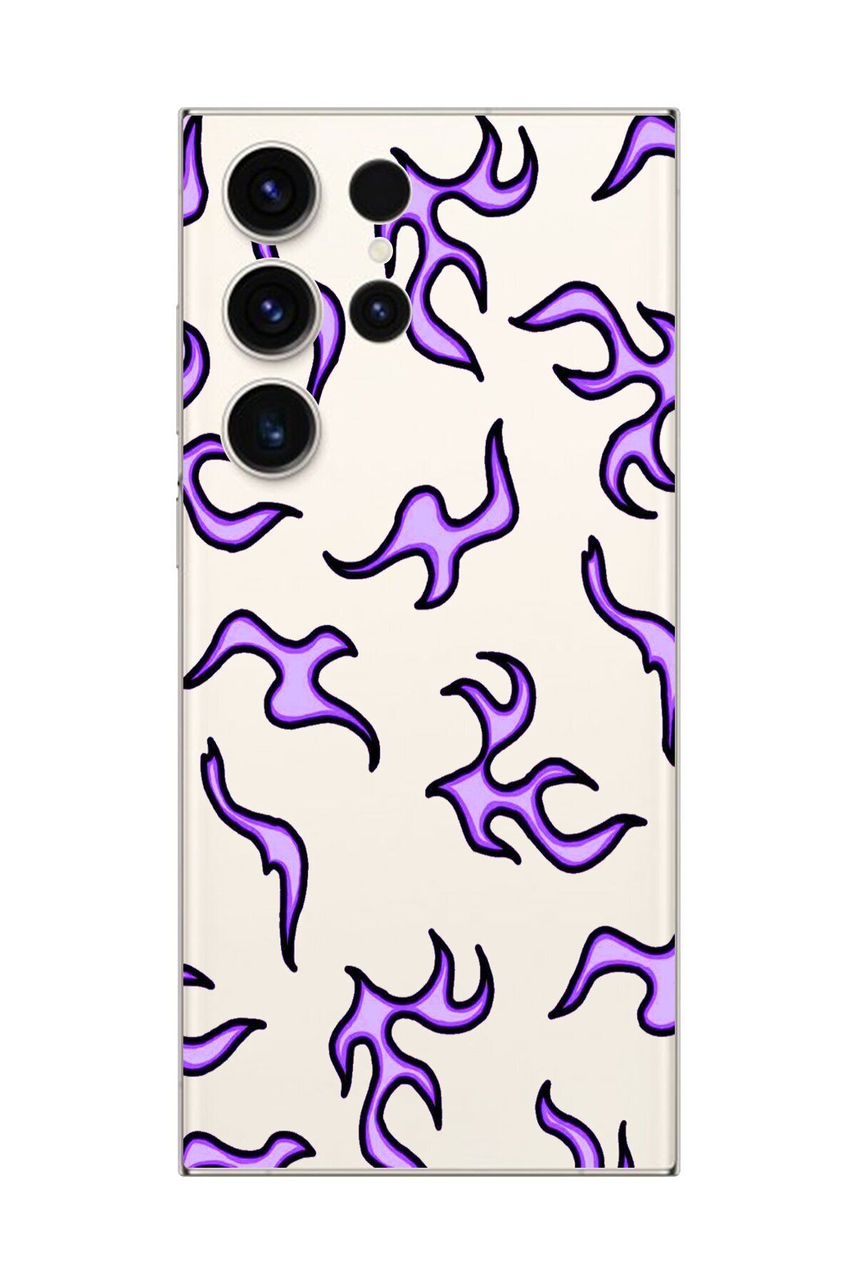 Dali Design Galaxy S23 Ultra Uyumlu Şeffaf Kılıf Şeffaf Wallpaper 3 Tasarımlı