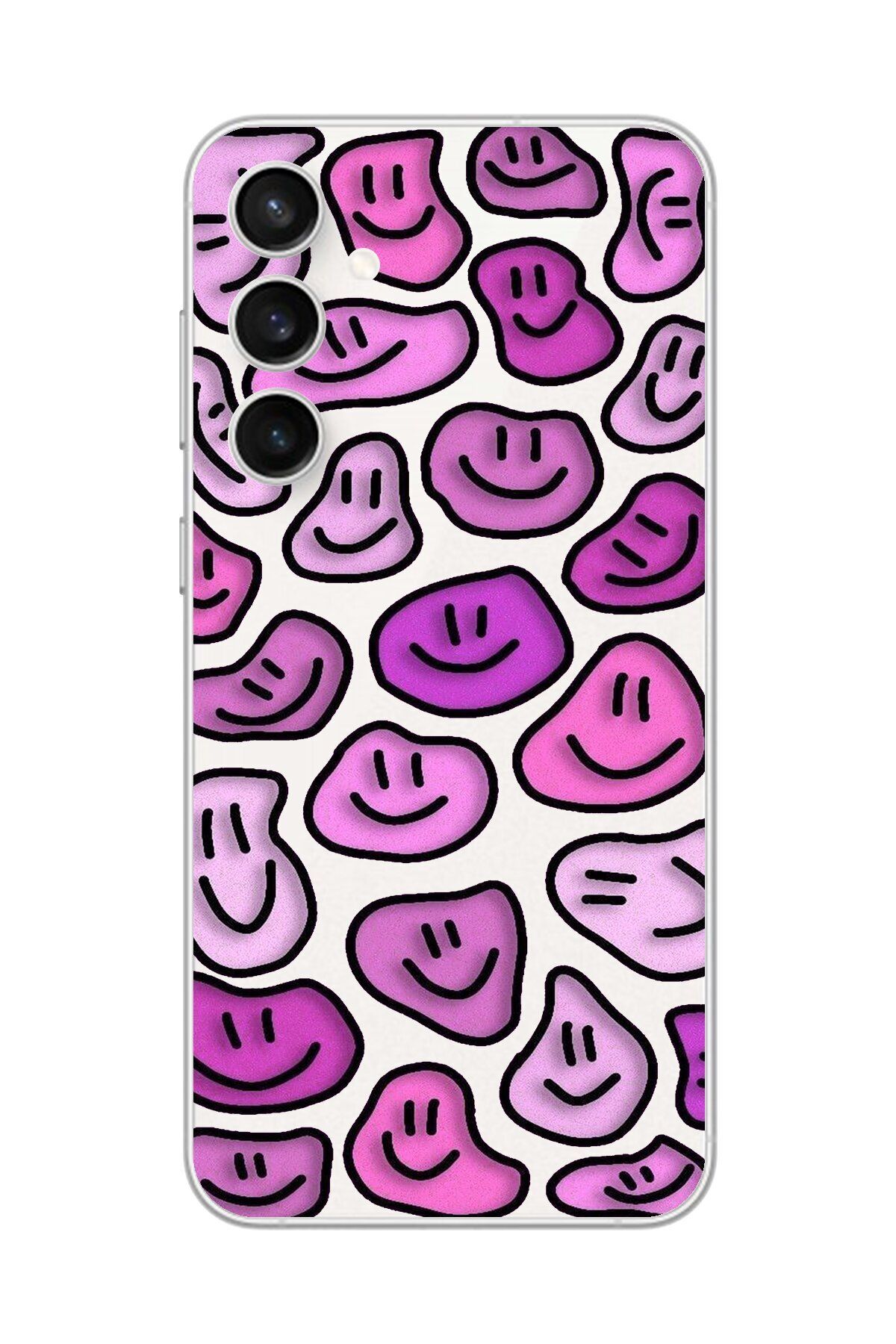Dali Design Galaxy S23 FE Uyumlu Şeffaf Kılıf Şeffaf Wallpaper 7 Tasarımlı