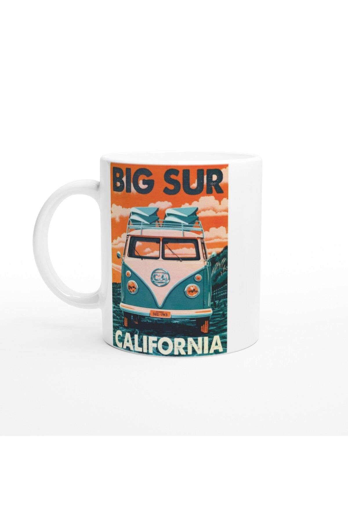 Wisdom Rain Big Sur Kaliforniya Vosvos Kupa Bardak