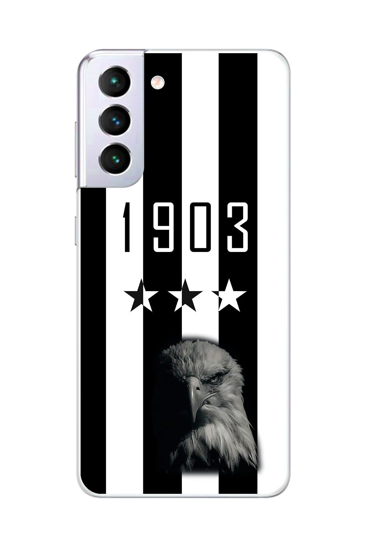Dali Design Samsung Galaxy S21+ Uyumlu Şeffaf Kılıf Şeffaf 1907 Boğa Tasarımlı