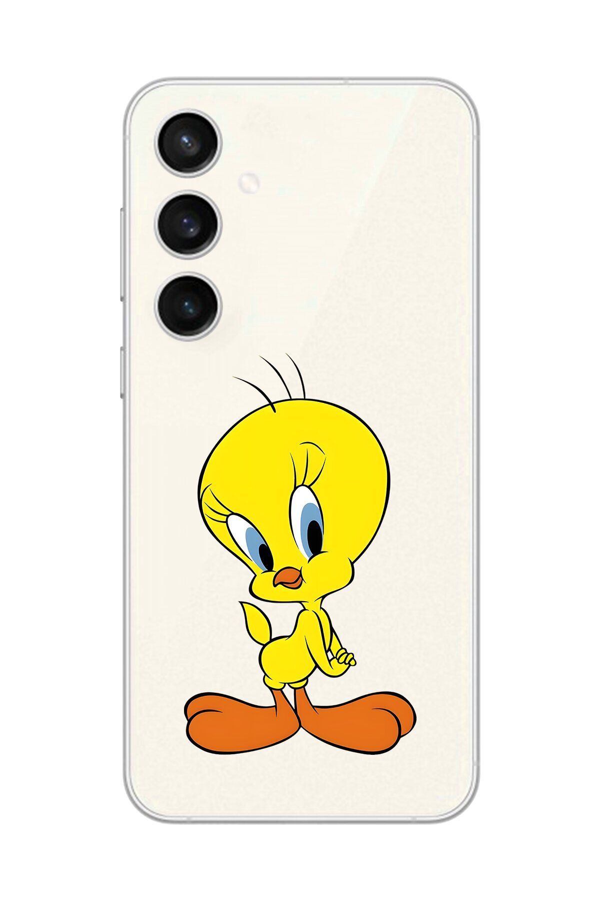 Dali Design Galaxy S23 Uyumlu Şeffaf Kılıf Cartoon Tweety 17 Tasarımlı