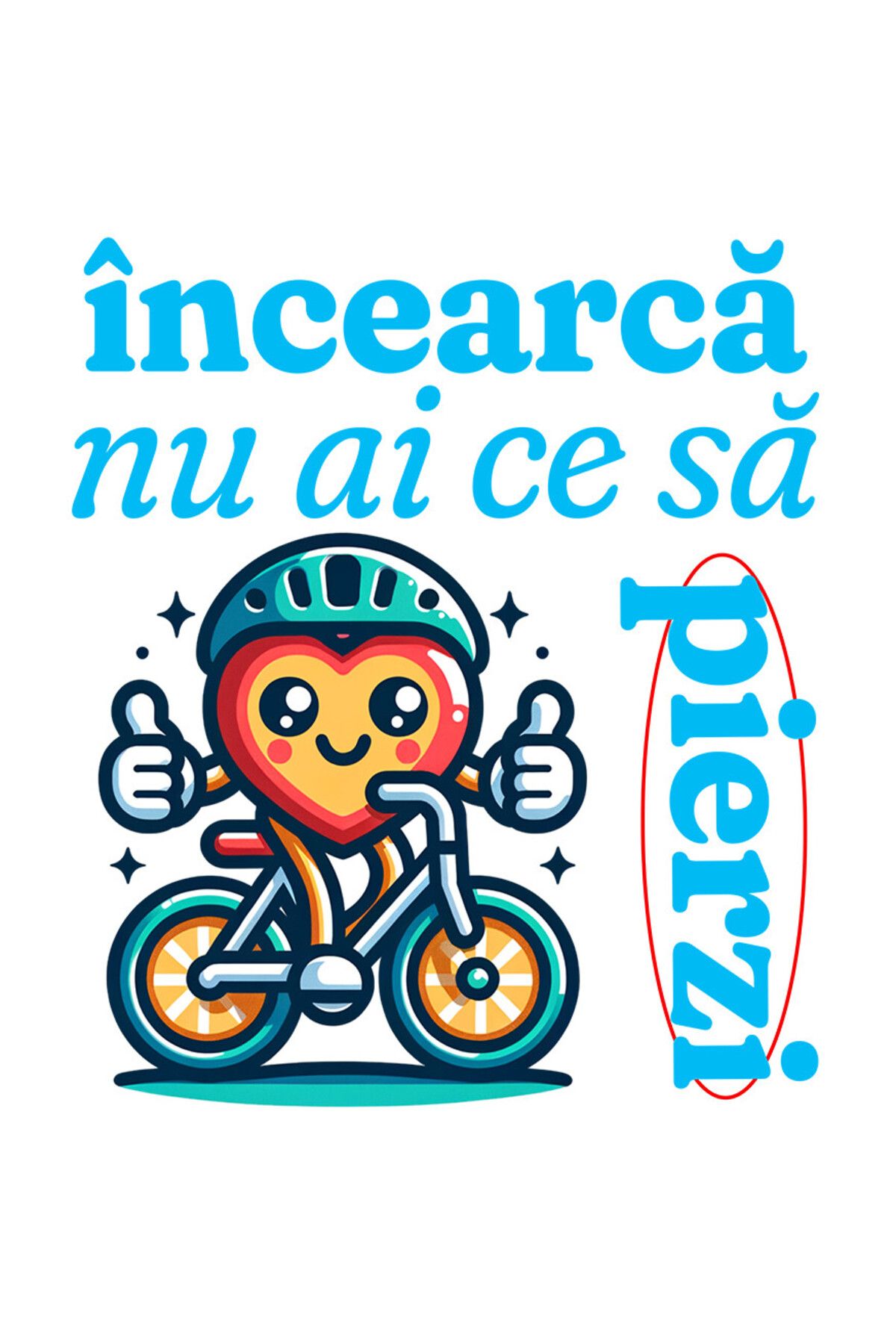 StoryGift Romania Sticker Eticheta 50cm Cu Inima Colorata Cu Casca De Protectie Pe Bicicleta Plimbare Sport Text - One Size