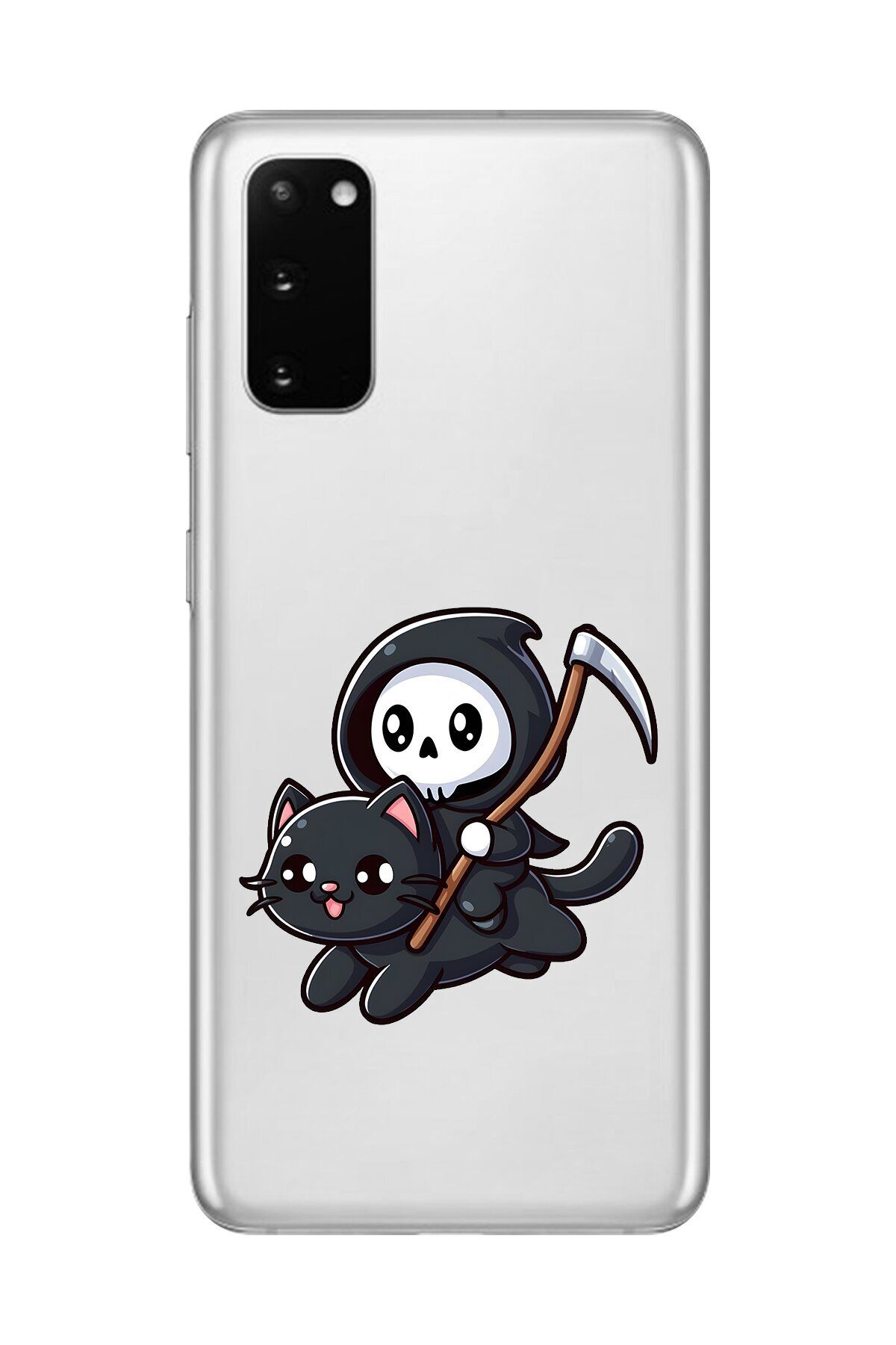 Dali Design Galaxy S20 Uyumlu Şeffaf Kılıf Şeffaf New Minies 2 Tasarımlı