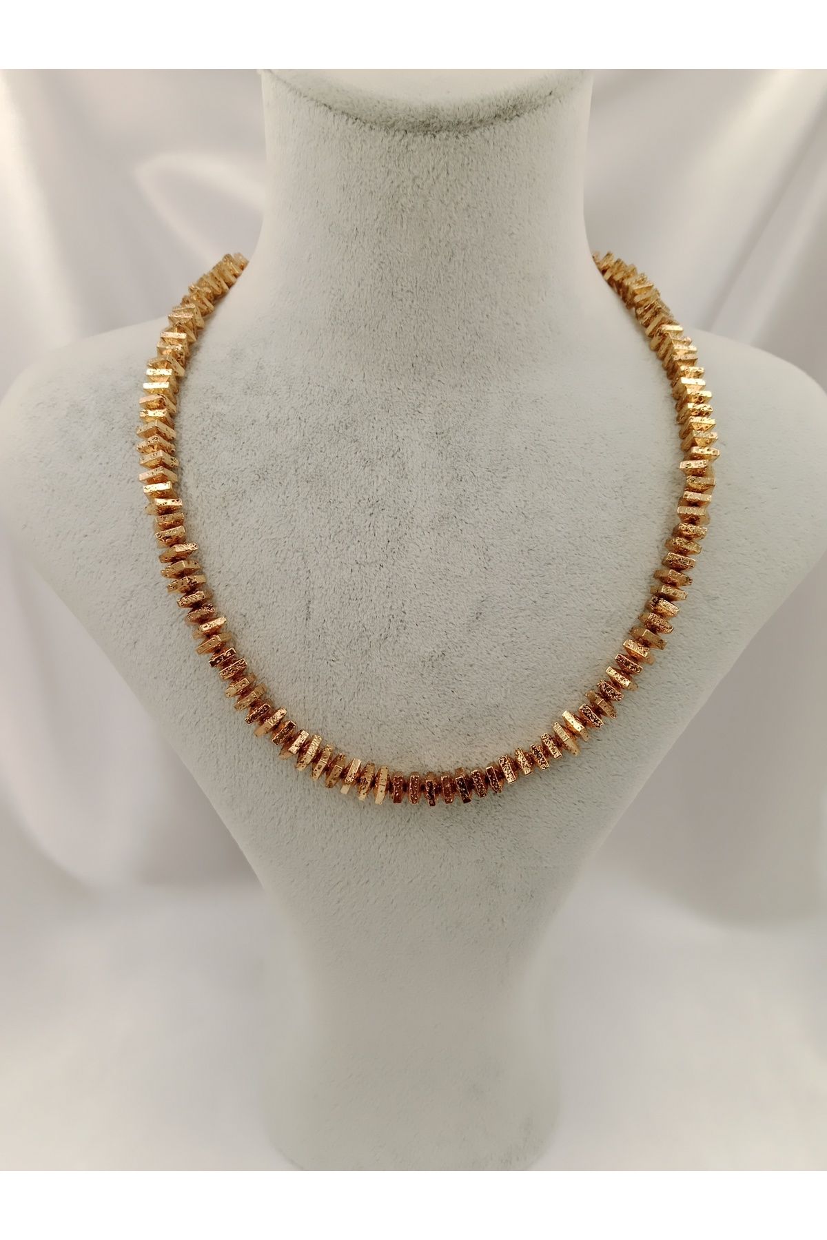 Joyful Accessories By Neşe San Lovely Lav Gold Renkli Lav Taşı Tasarım Kolye