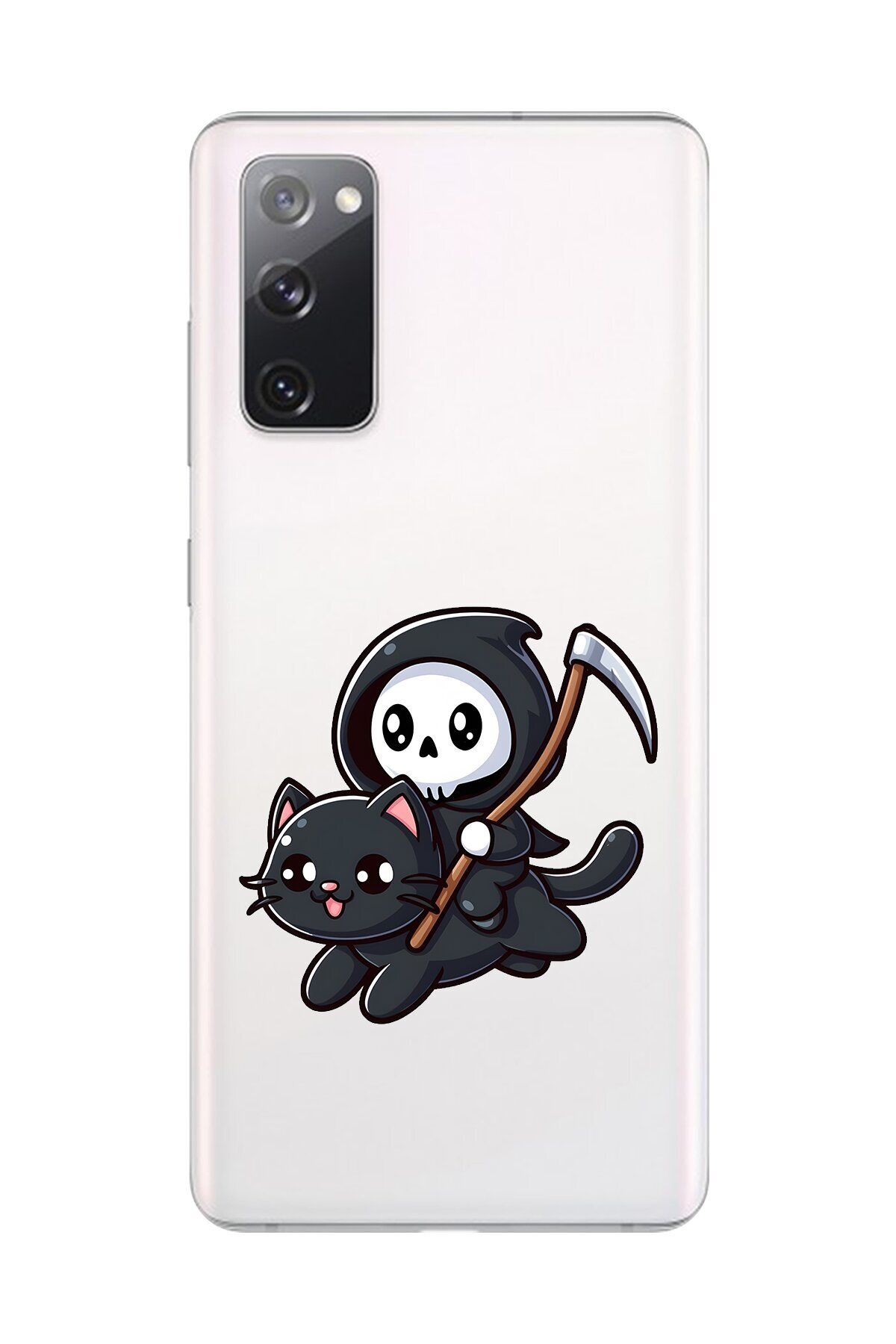 Dali Design Galaxy S20 FE Uyumlu Şeffaf Kılıf Şeffaf New Minies 2 Tasarımlı