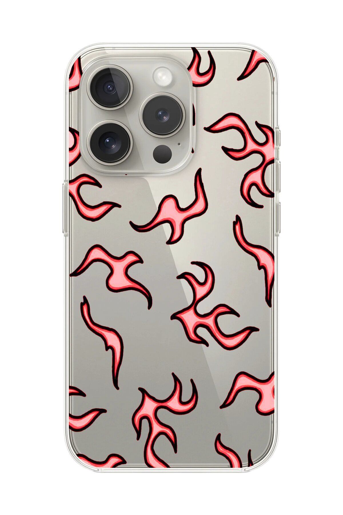 Dali Design iPhone 12 Pro Uyumlu Şeffaf Kılıf Şeffaf Wallpaper 4 Tasarımlı