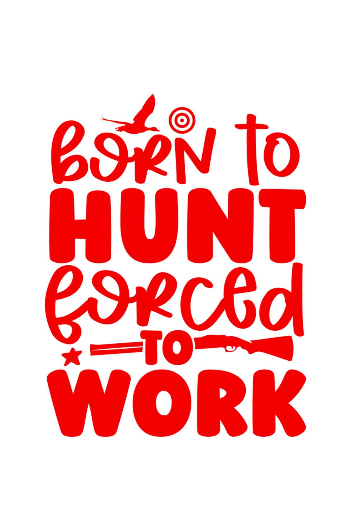 StoryGift Romania Sticker Eticheta 50cm Exterior Cu Textul "nascut Pentru A Vana, Fortat Sa Muncesc" - Pusca Pas - One Size