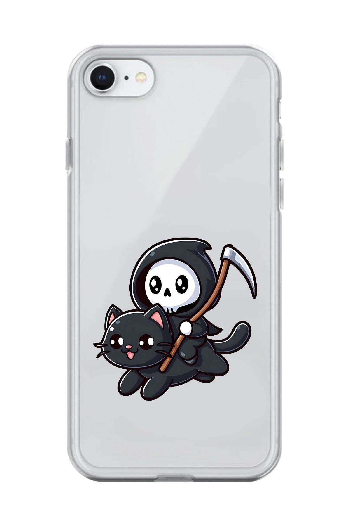 Dali Design iPhone 7 Uyumlu Şeffaf Kılıf Şeffaf New Minies 2 Tasarımlı