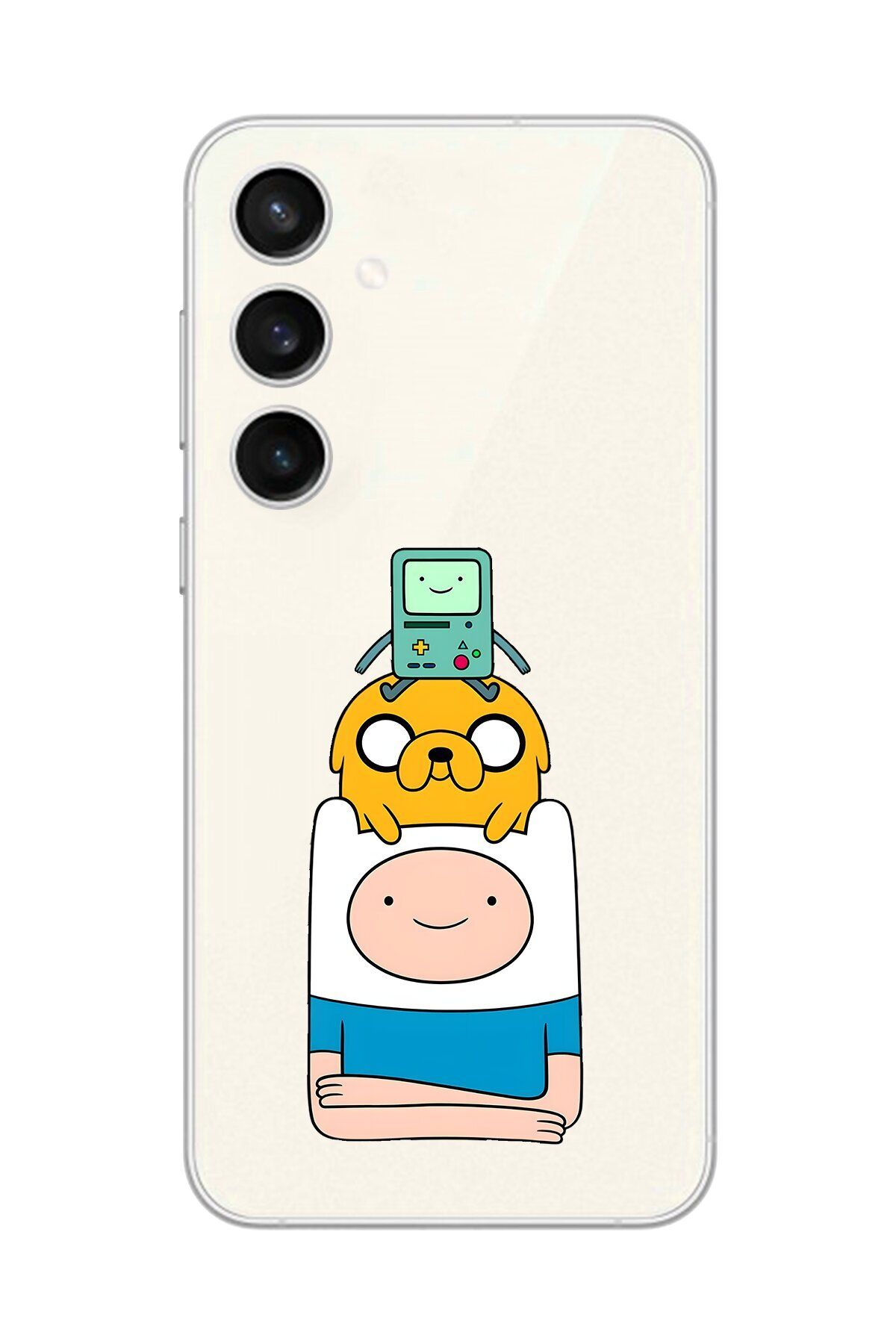 Dali Design Galaxy S23 Uyumlu Şeffaf Kılıf Cartoon Adventure Time 1 Tasarımlı