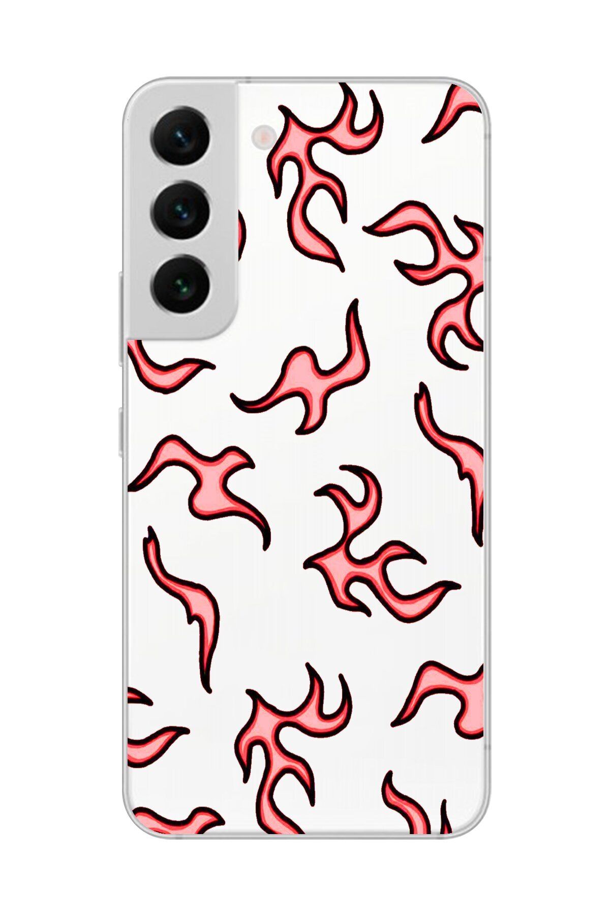Dali Design Samsung Galaxy S22+ Uyumlu Şeffaf Kılıf Şeffaf Wallpaper 4 Tasarımlı