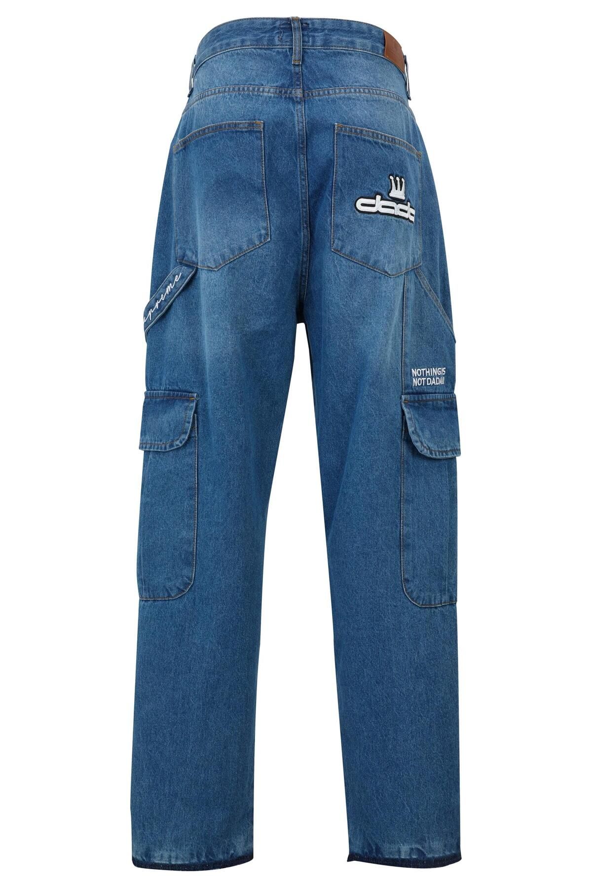 Dada Supreme-Worker Cut Off Cargo Baggy Jeans 2