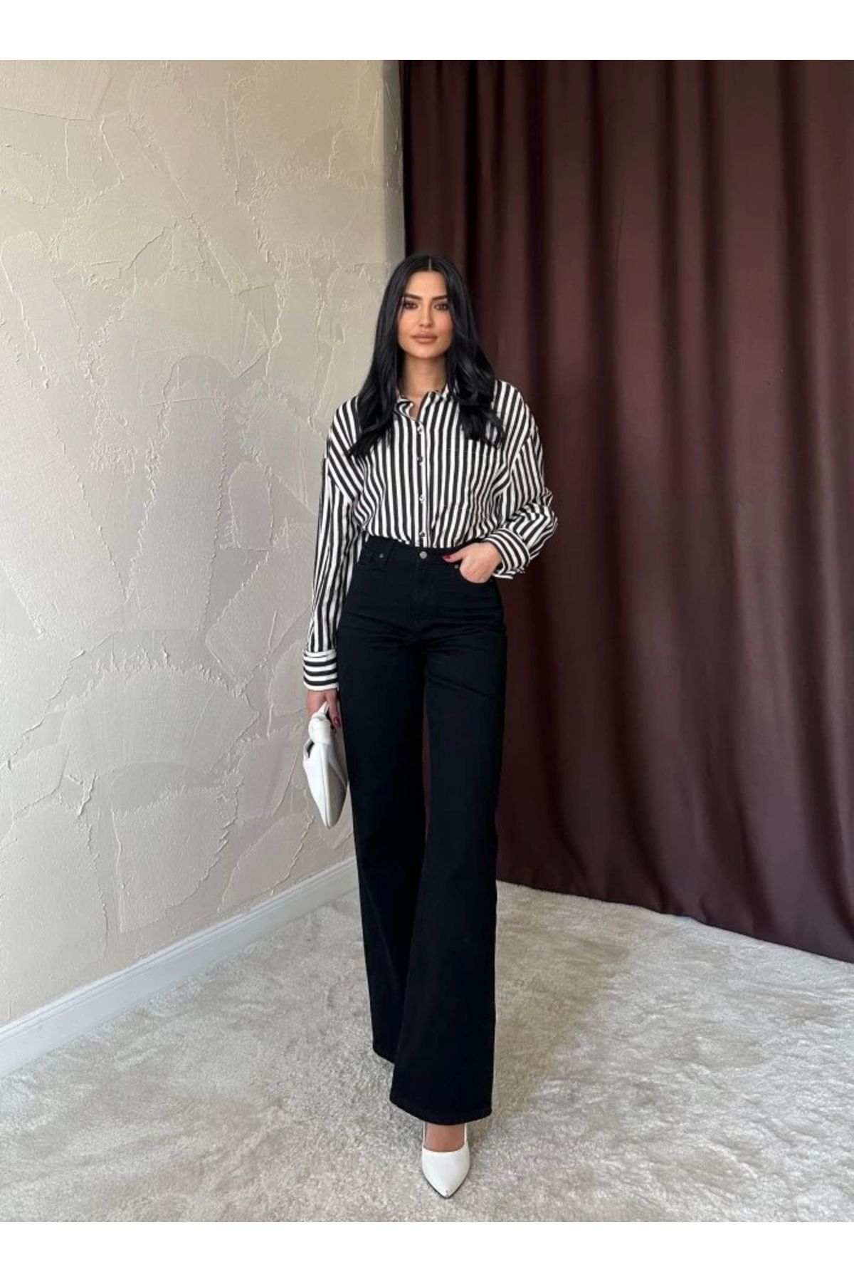 nedo7 Siyah Comfy Jeans Pantolon
