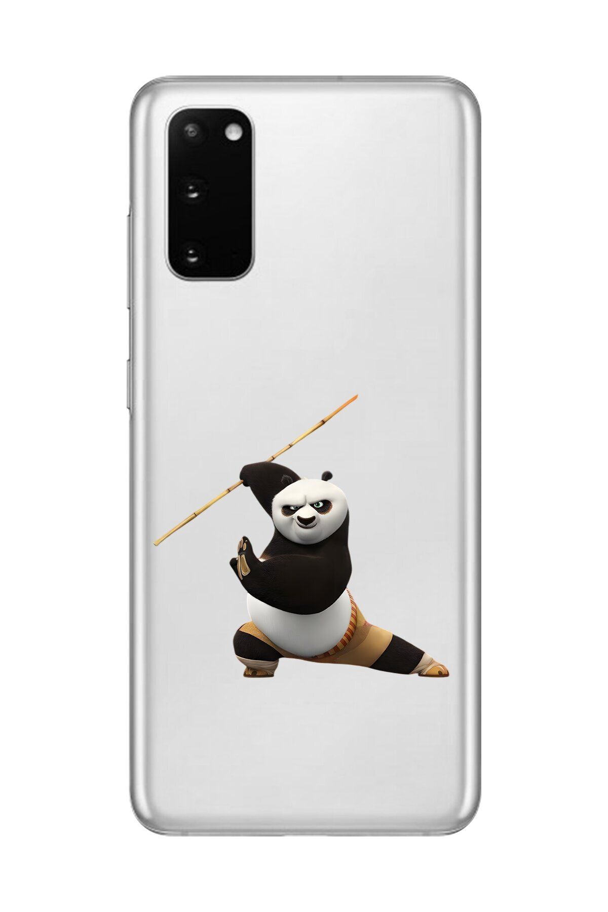 Dali Design Galaxy S20+ Uyumlu Şeffaf Kılıf Cartoon Kung Fu Po 7 Tasarımlı