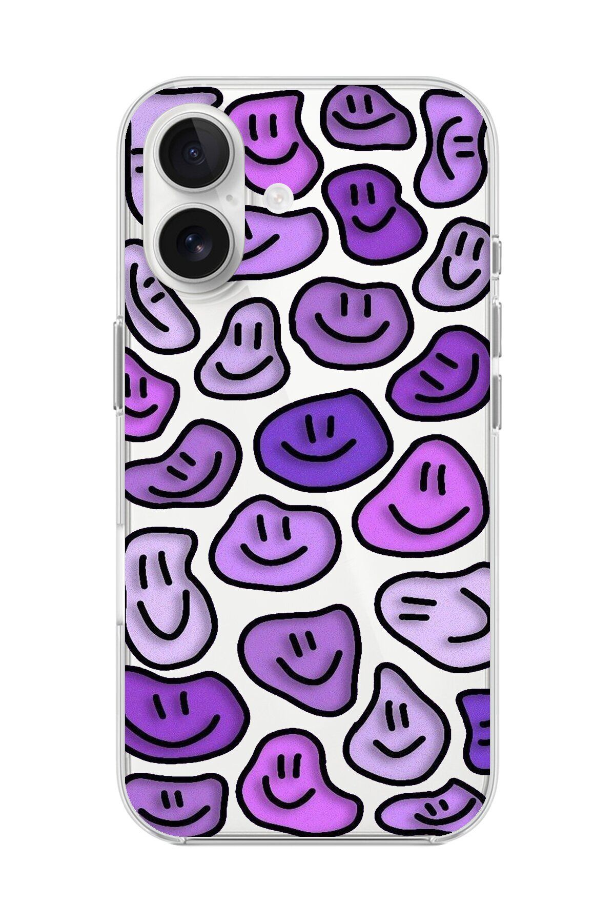 Dali Design iPhone 16 Uyumlu Şeffaf Kılıf Şeffaf Wallpaper 6 Tasarımlı