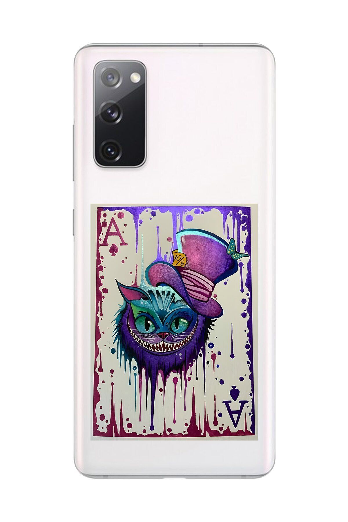 Dali Design Galaxy S20 FE Uyumlu Şeffaf Kılıf Kartlar AS 1 Tasarımlı