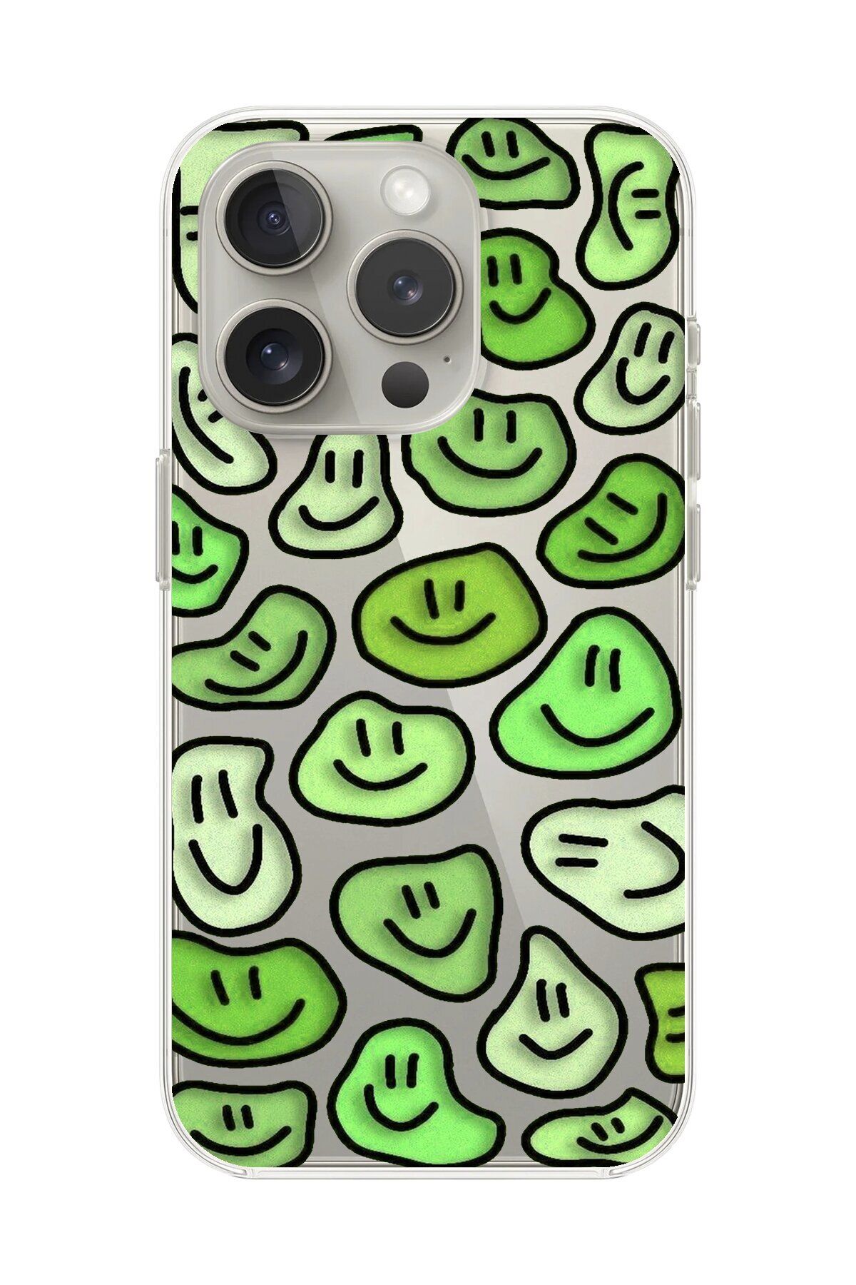 Dali Design iPhone 15 Pro Uyumlu Şeffaf Kılıf Şeffaf Wallpaper 9 Tasarımlı