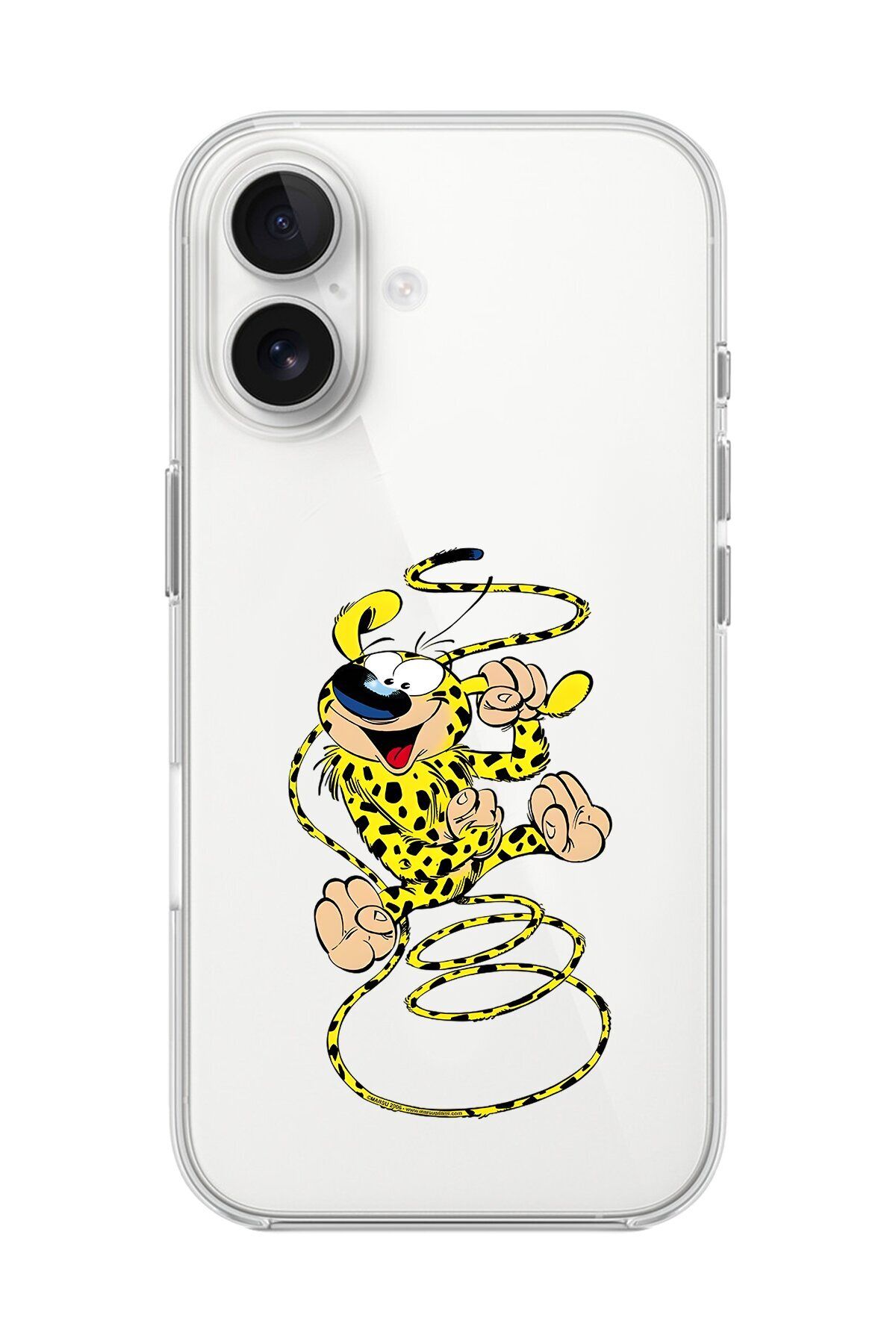Dali Design iPhone 16 Uyumlu Şeffaf Kılıf Cartoon Marsupilami 9 Tasarımlı