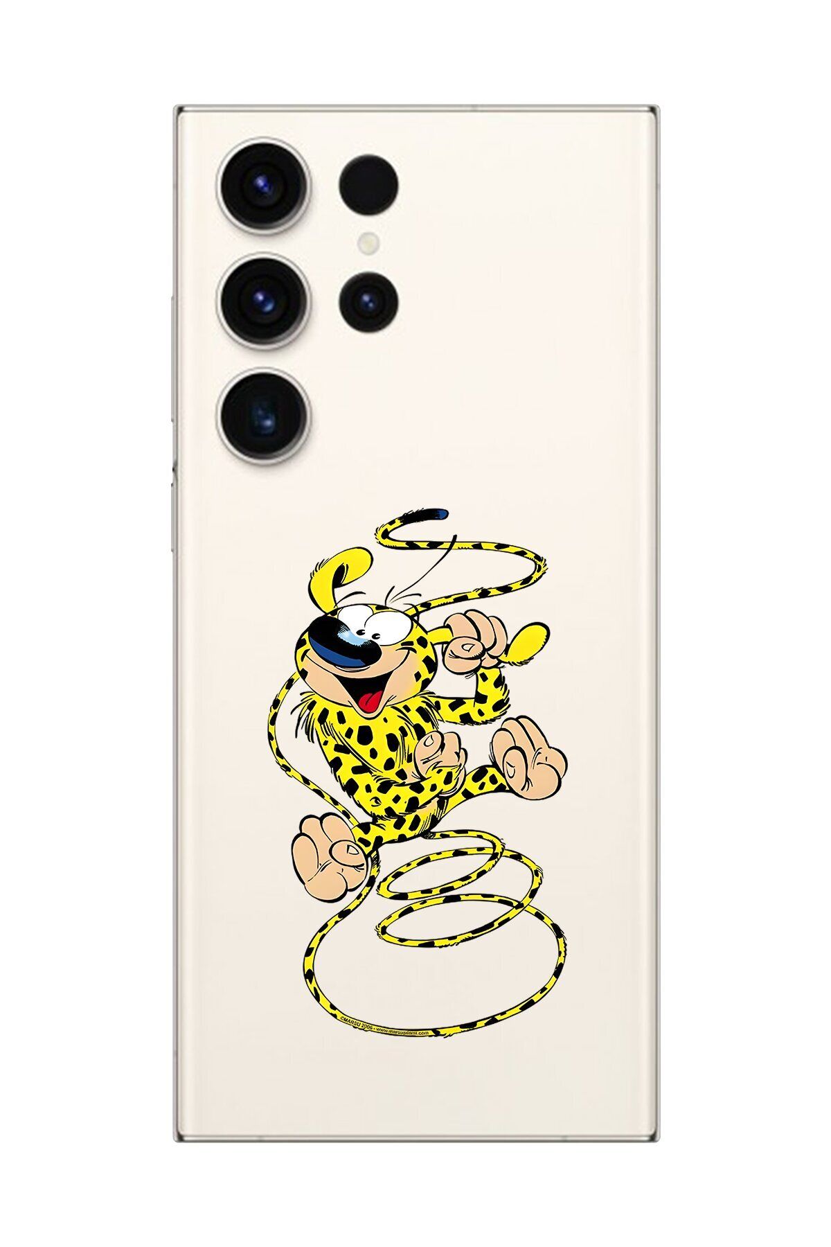 Dali Design Galaxy S23 Ultra Uyumlu Şeffaf Kılıf Cartoon Marsupilami 9 Tasarımlı