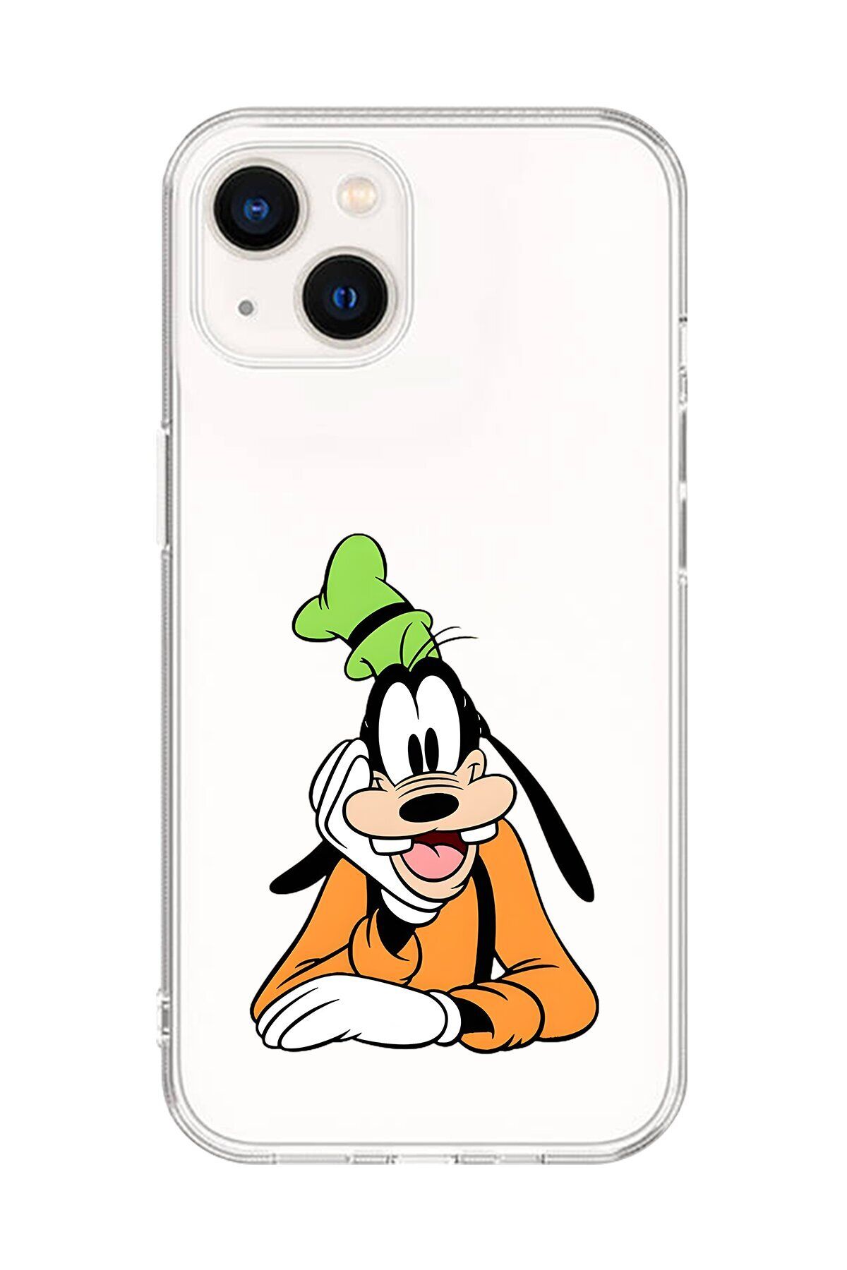Dali Design iPhone 15 Uyumlu Şeffaf Kılıf Cartoon Goofy 5 Tasarımlı