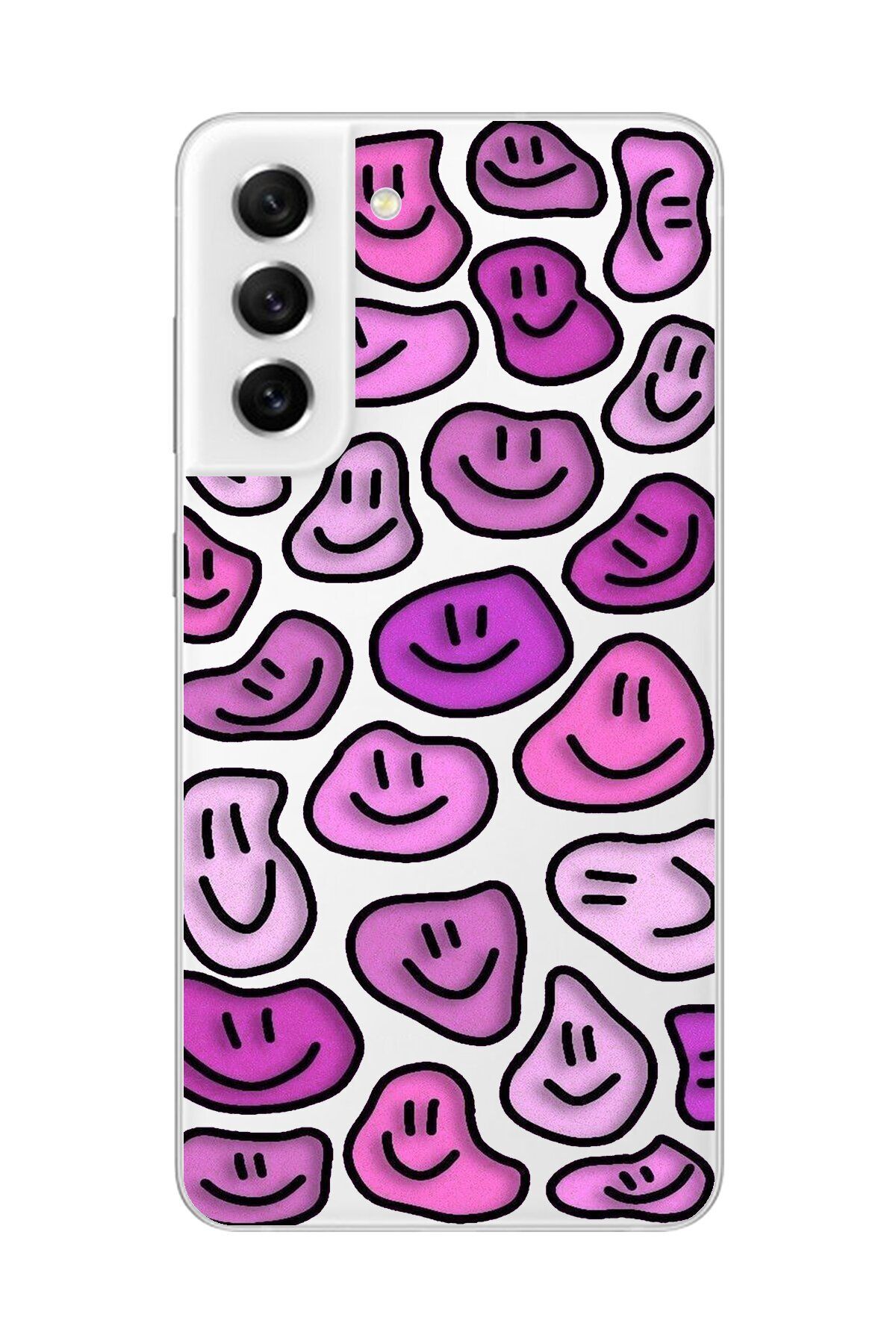Dali Design Samsung Galaxy S21 FE Uyumlu Şeffaf Kılıf Şeffaf Wallpaper 7 Tasarımlı