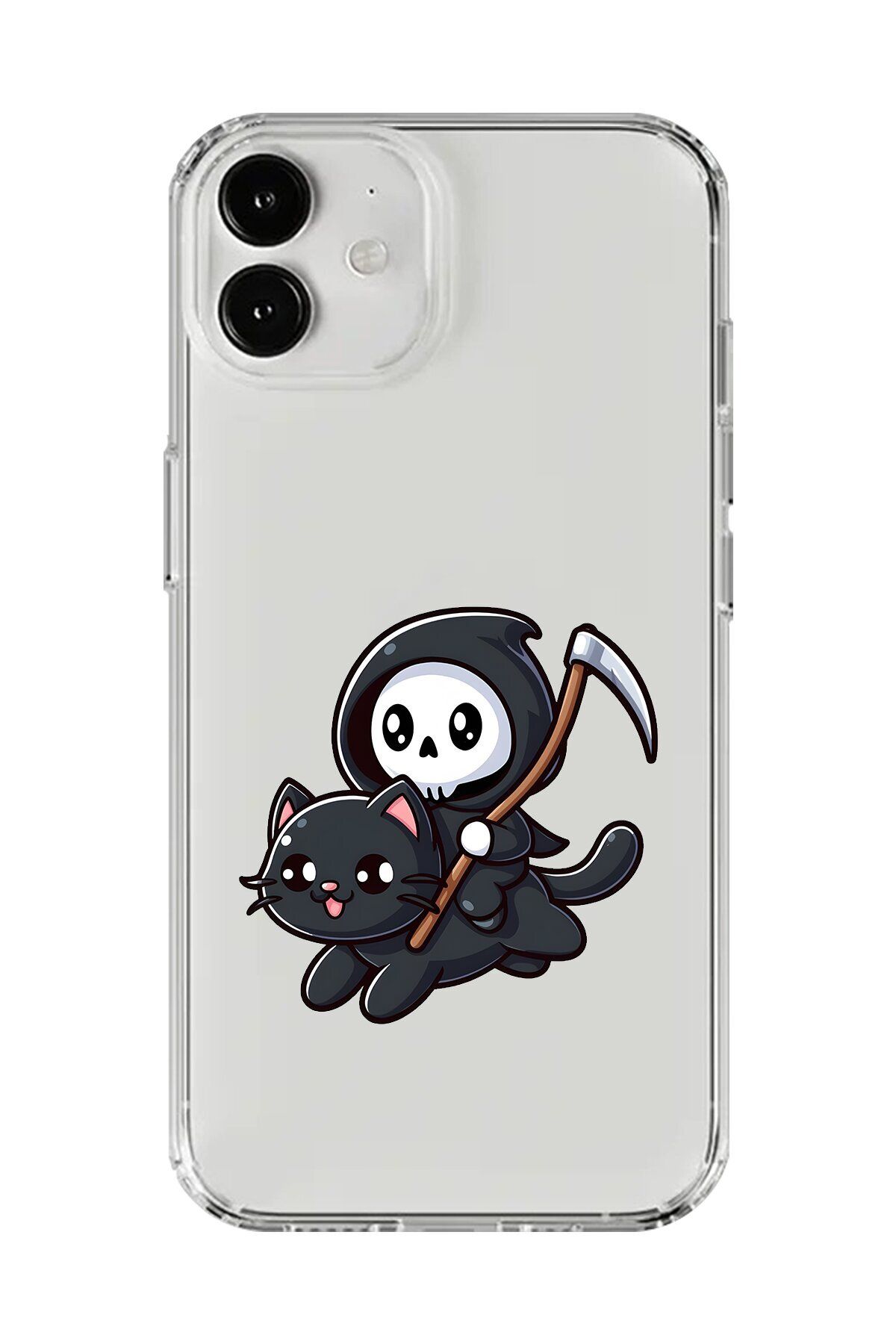 Dali Design iPhone 12 Uyumlu Şeffaf Kılıf Şeffaf New Minies 2 Tasarımlı