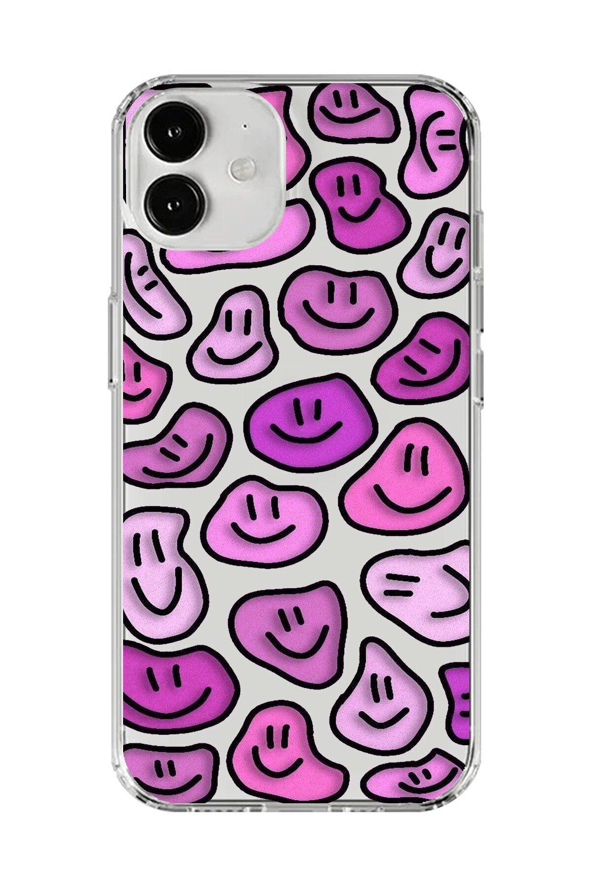 Dali Design iPhone 12 Uyumlu Şeffaf Kılıf Şeffaf Wallpaper 7 Tasarımlı