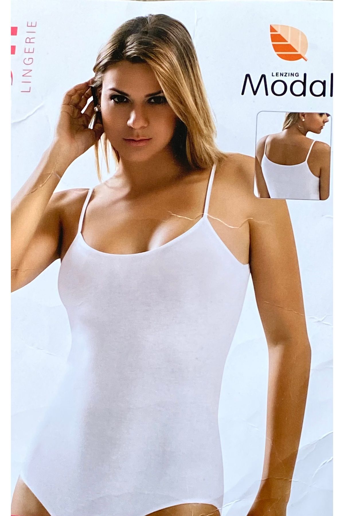 BİLGENS BUTİK İp Askılı %90 Pamuklu Body