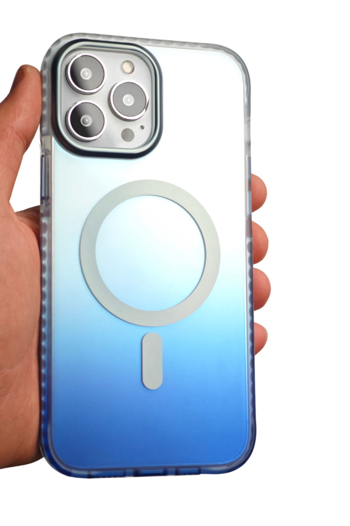 Tech&bello accessories 16 Pro Kılıf Magsafe uyumlu Renk geçişli Darbe emici Degrade Kapak
