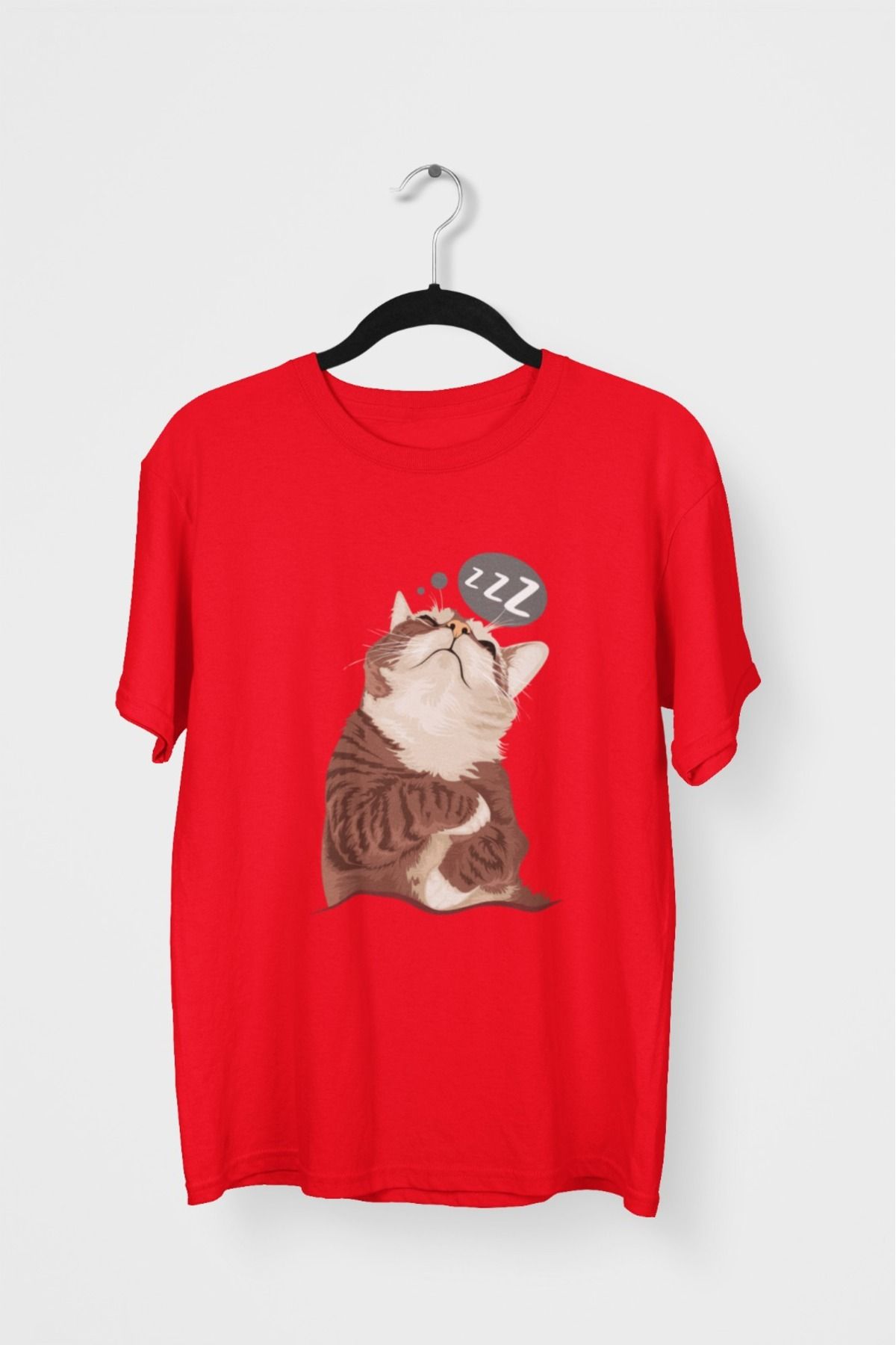 Butik ERKEK/KADIN -KEDİ2 - TRANSFER BASKILI YUVARLAK YAKA KISA KOL TİŞÖRT