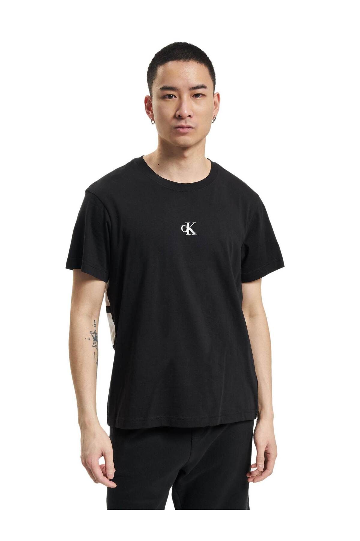 Calvin Klein-Herren Calvin Klein Jeans Stripe Colorblock T-Shirt 7