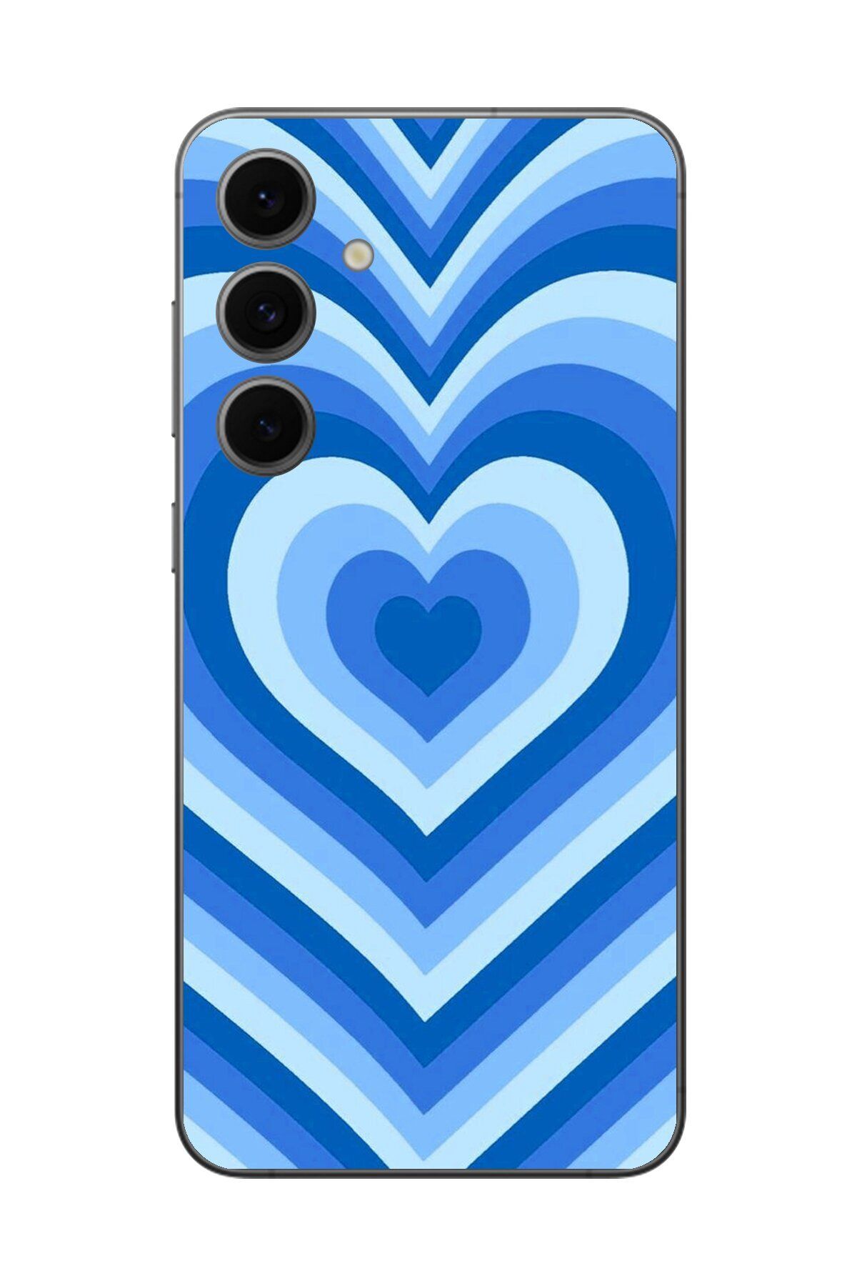 Dali Design Galaxy S24 FE Uyumlu Şeffaf Kılıf Kalp 4 Tasarımlı
