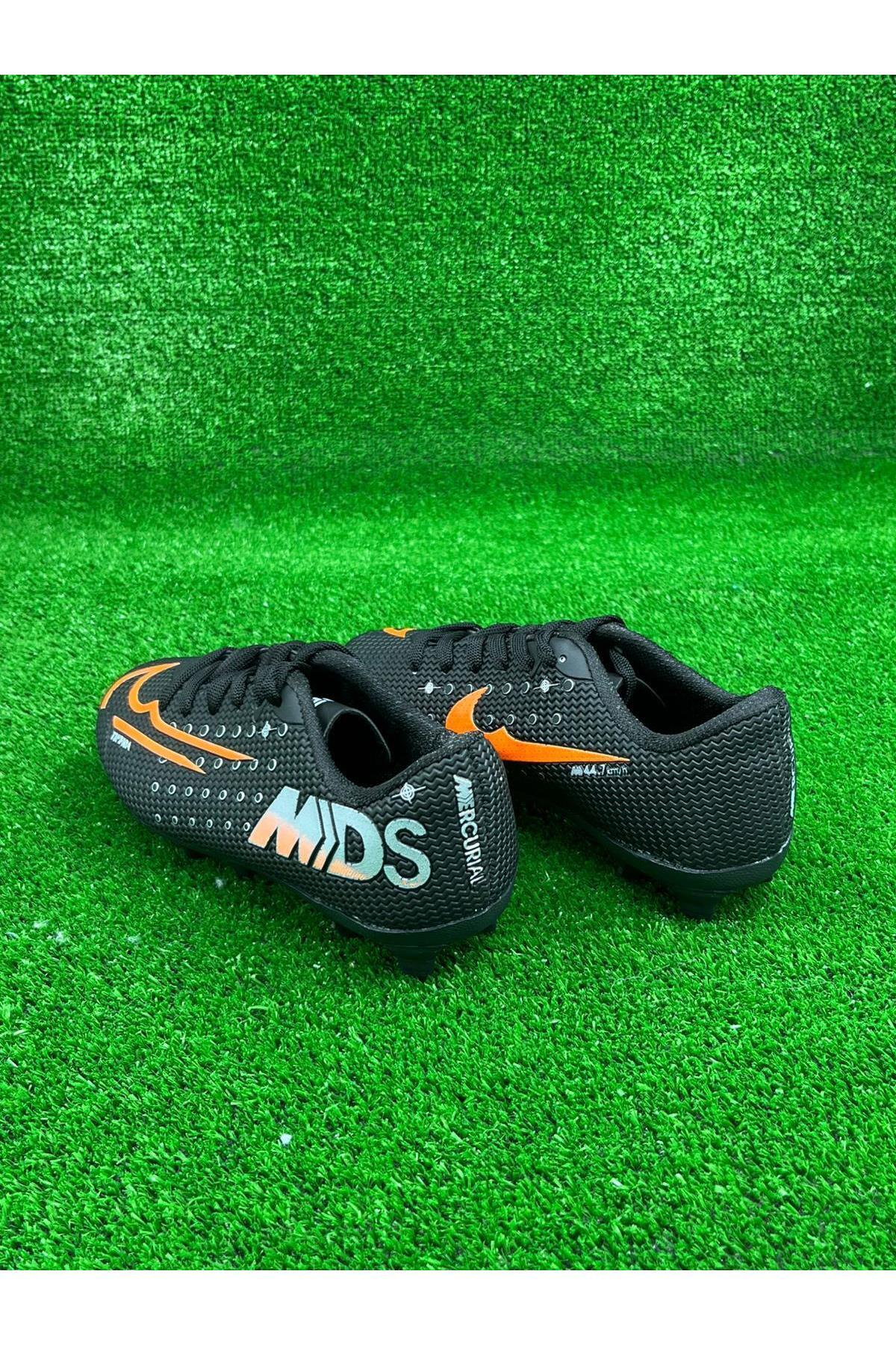 Moda Lime Erkek Çocuk Krampon Çim Saha Erkek Çocuk Futbol Ayakkabı Çivili Futbol Spor Ayakkabısı görsel 3