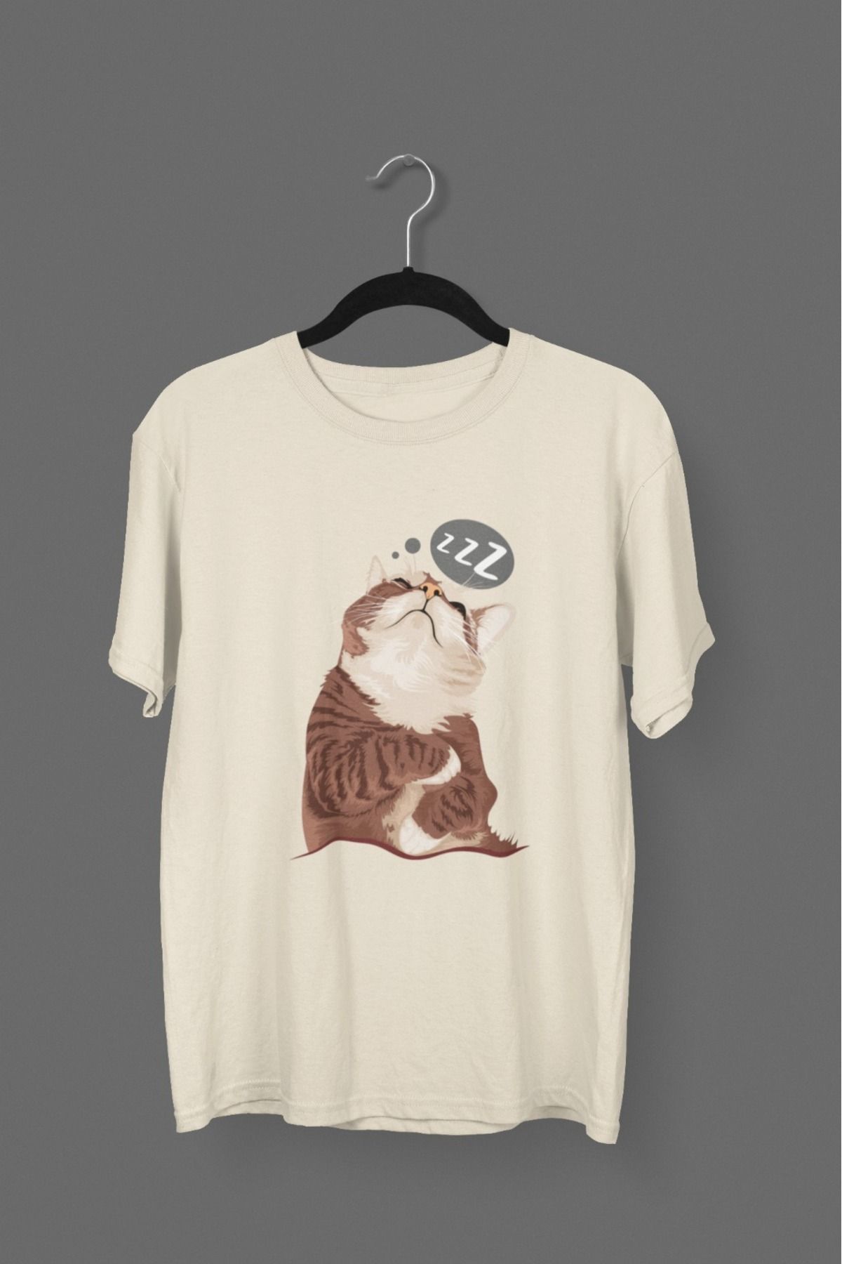 Butik ERKEK/KADIN -KEDİ2 - TRANSFER BASKILI YUVARLAK YAKA KISA KOL TİŞÖRT