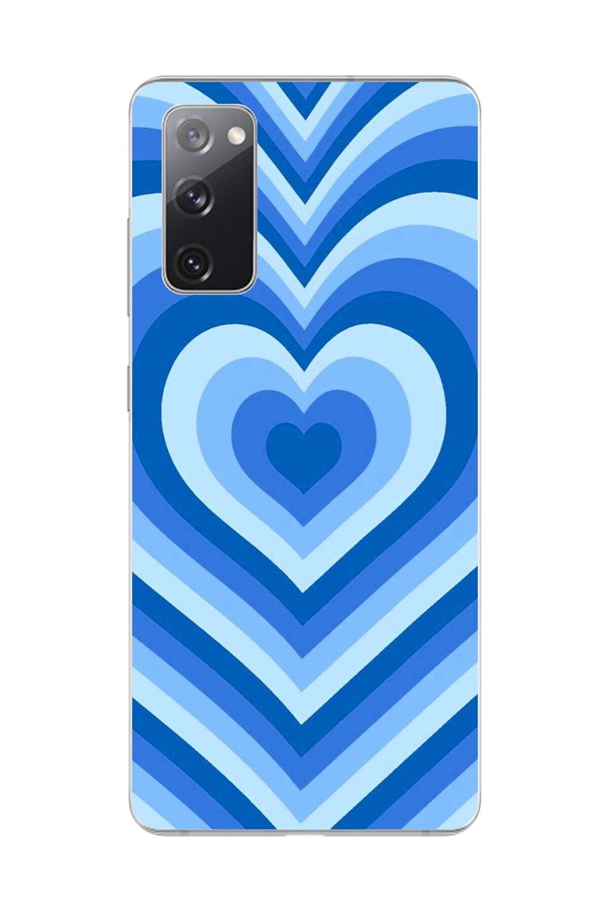 Dali Design Galaxy S20 FE Uyumlu Şeffaf Kılıf Kalp 4 Tasarımlı