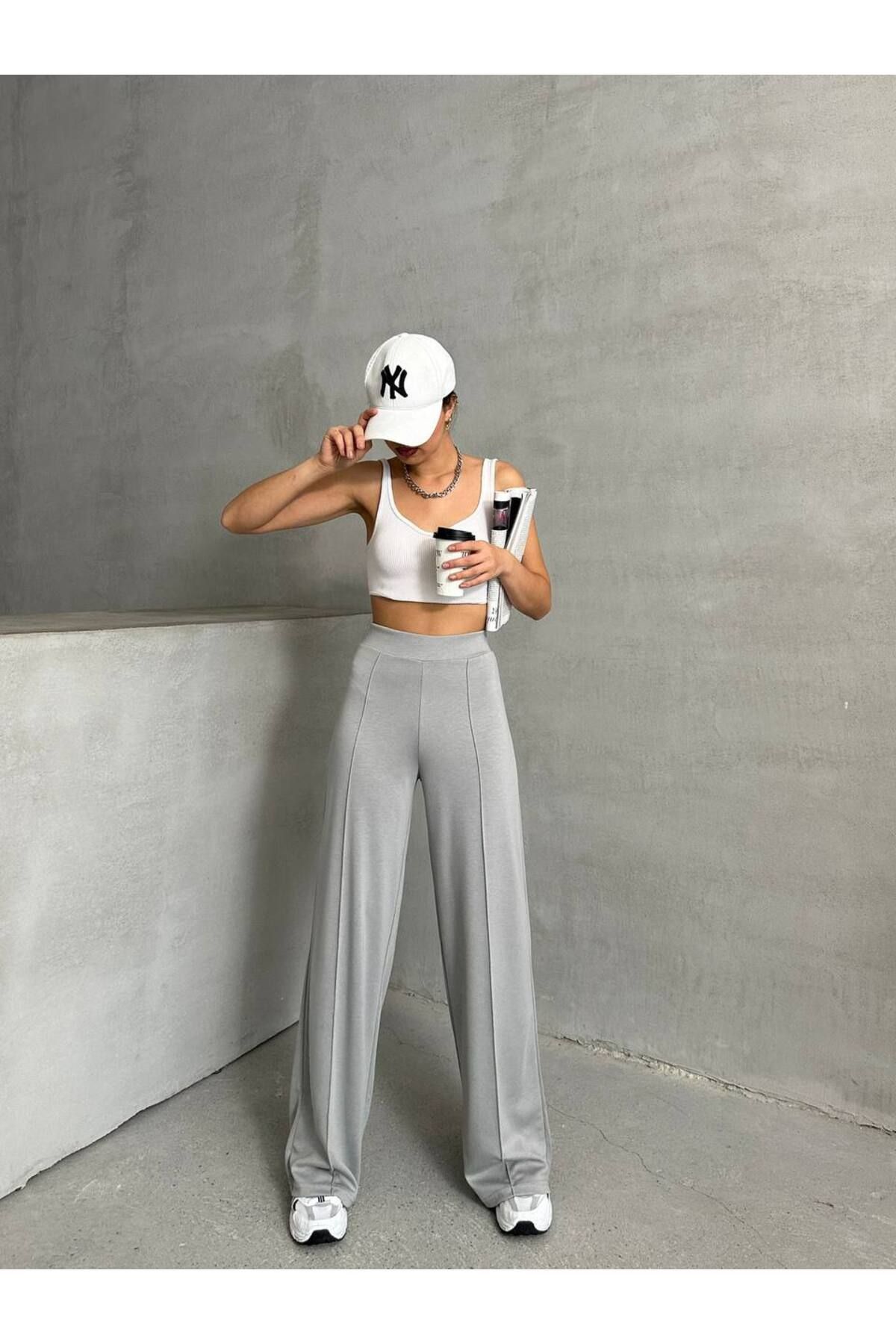 HR Collection Çımalı Modal Kumaş Kadın Pantolon