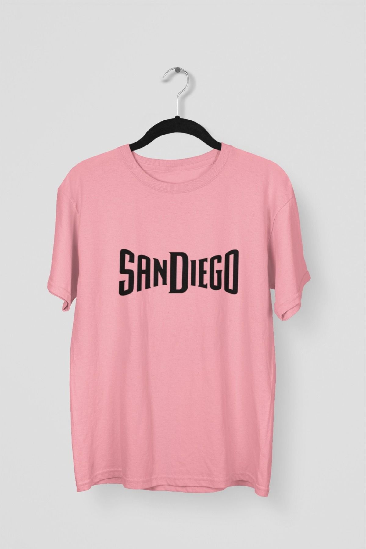 Butik ERKEK/KADIN -SANDIEGO- TRANSFER BASKILI YUVARLAK YAKA KISA KOL TİŞÖRT