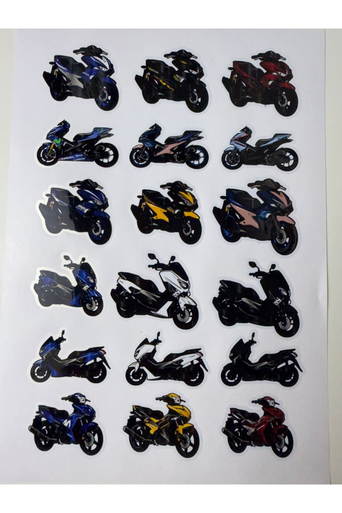 cakaybu Yamaha Sticker ( Etiket ) notebook,kask, duvar, bisiklet, motosiklet, dolap, kapı A4 Boyutlarında