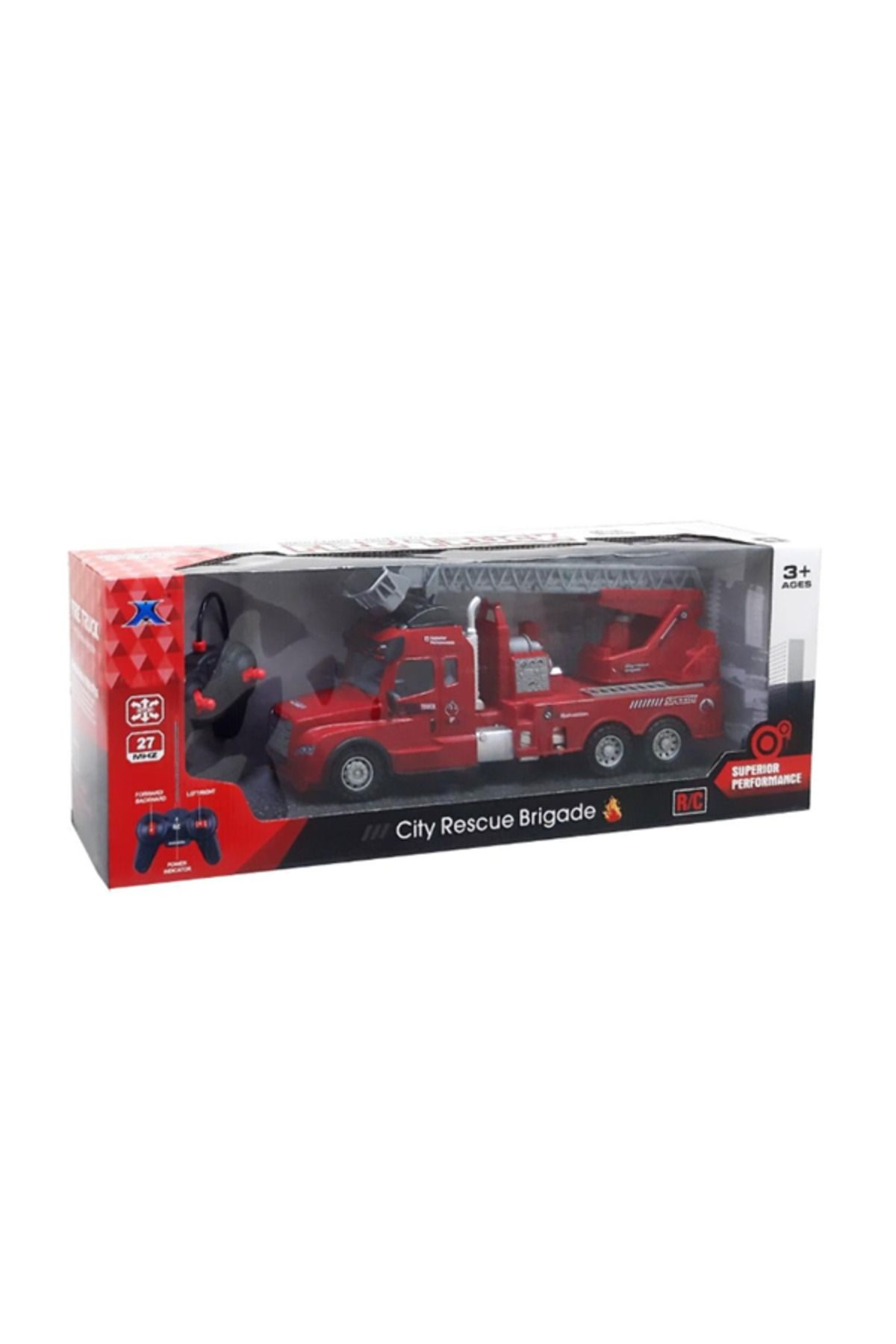 Flower Toys Oyuncak İtfaiye Arabası Şarjlı Uzaktan Kumandalı 45 Cm