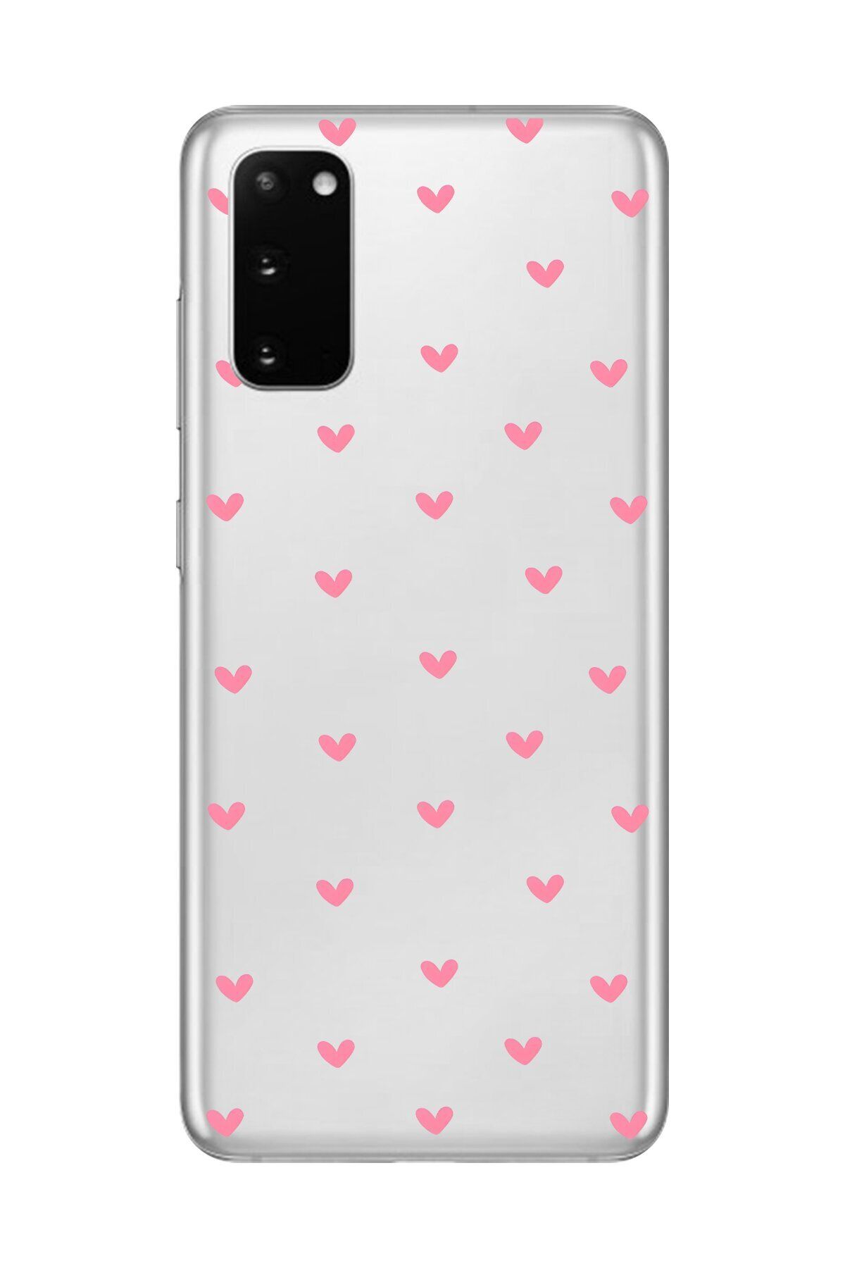 Dali Design Galaxy S20+ Uyumlu Şeffaf Kılıf Şeffaf Kalp 1 Tasarımlı