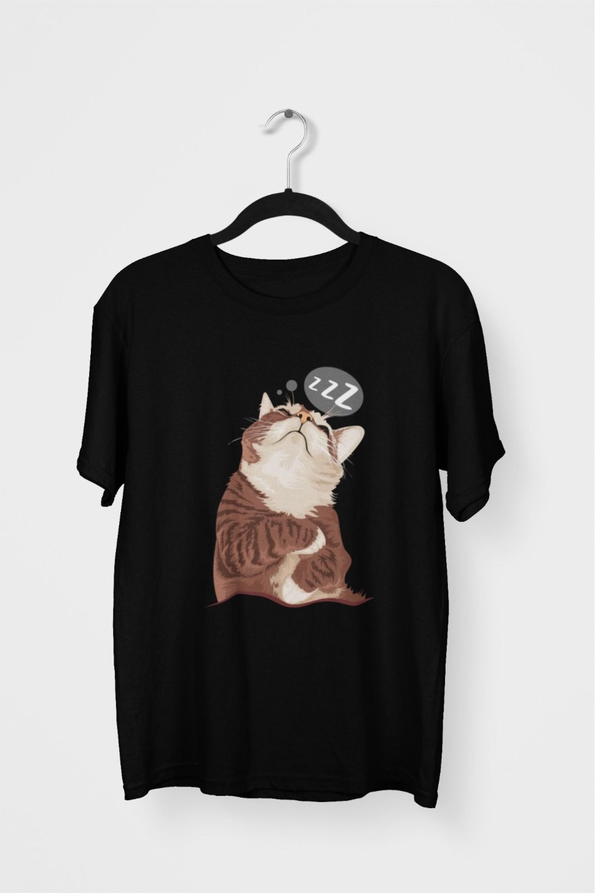 Butik ERKEK/KADIN -KEDİ2 - TRANSFER BASKILI YUVARLAK YAKA KISA KOL TİŞÖRT