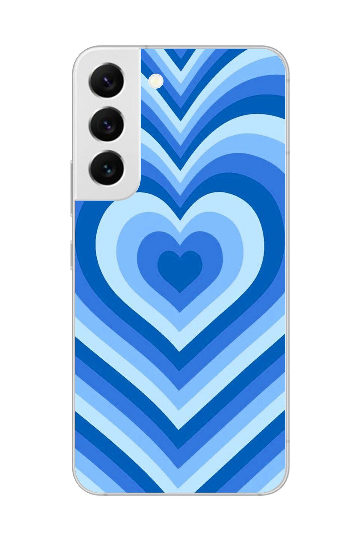 Dali Design Galaxy S22 Uyumlu Şeffaf Kılıf Kalp 4 Tasarımlı