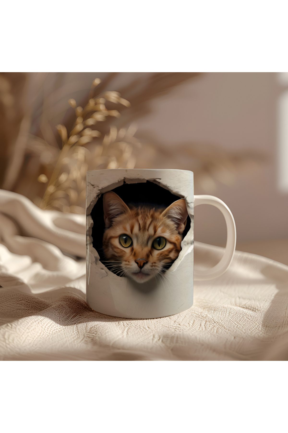 waspandhornet Kedi Baskılı Kupa
