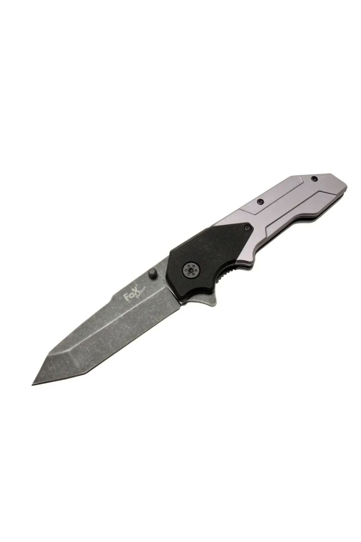 ÇERÇİCİ Fox A9 Gri Tanto Kamp Çakı 21cm- Yarı Otomatik, Kemerlikli