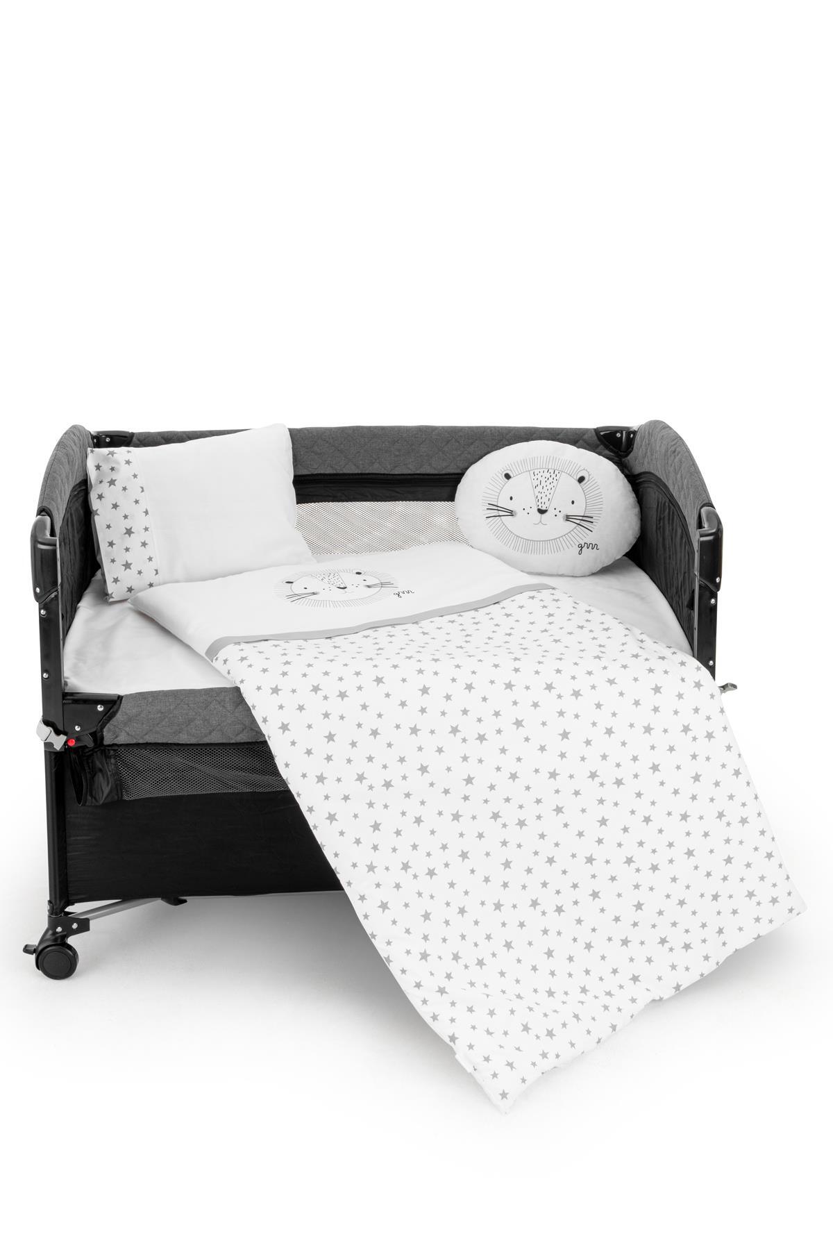 Wellgro Park Yatak Uyku Seti, Bebek Beşik Uyku Seti - 6 Parça, Gri fotoğrafı 3 (önizleme)