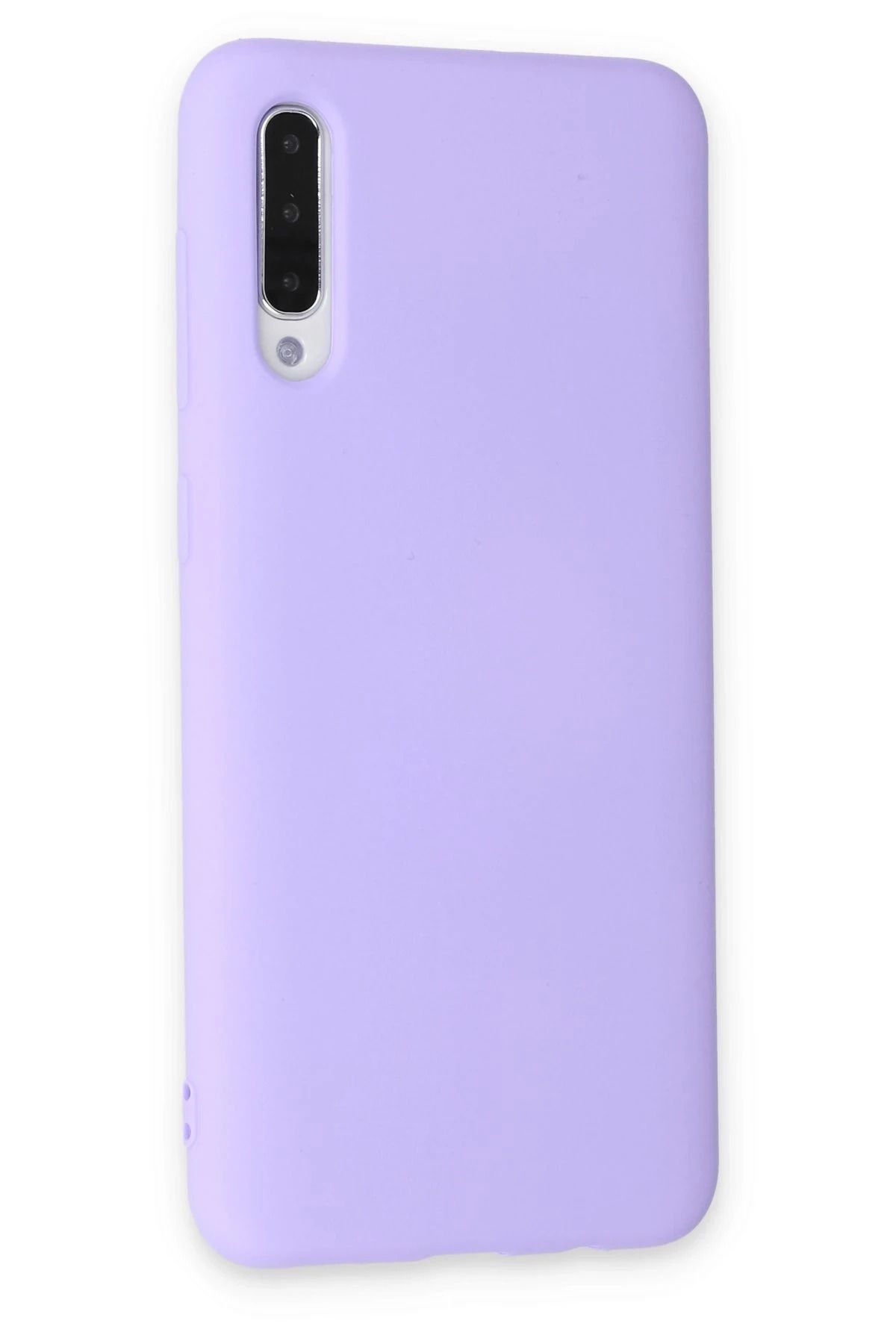 NewFace Galaxy A30S Uyumlu  Kılıf Nano içi Kadife Silikon - Lila MRAYD