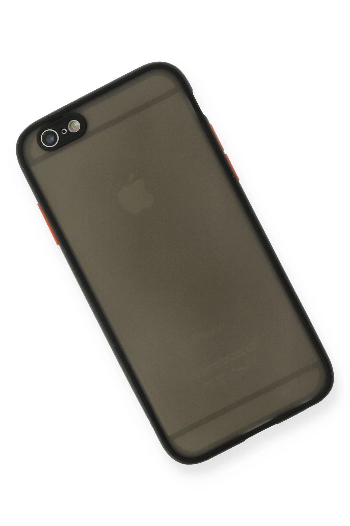 NewFace iPhone 6 Kılıf Montreal Silikon Kapak - Siyah MRAYD