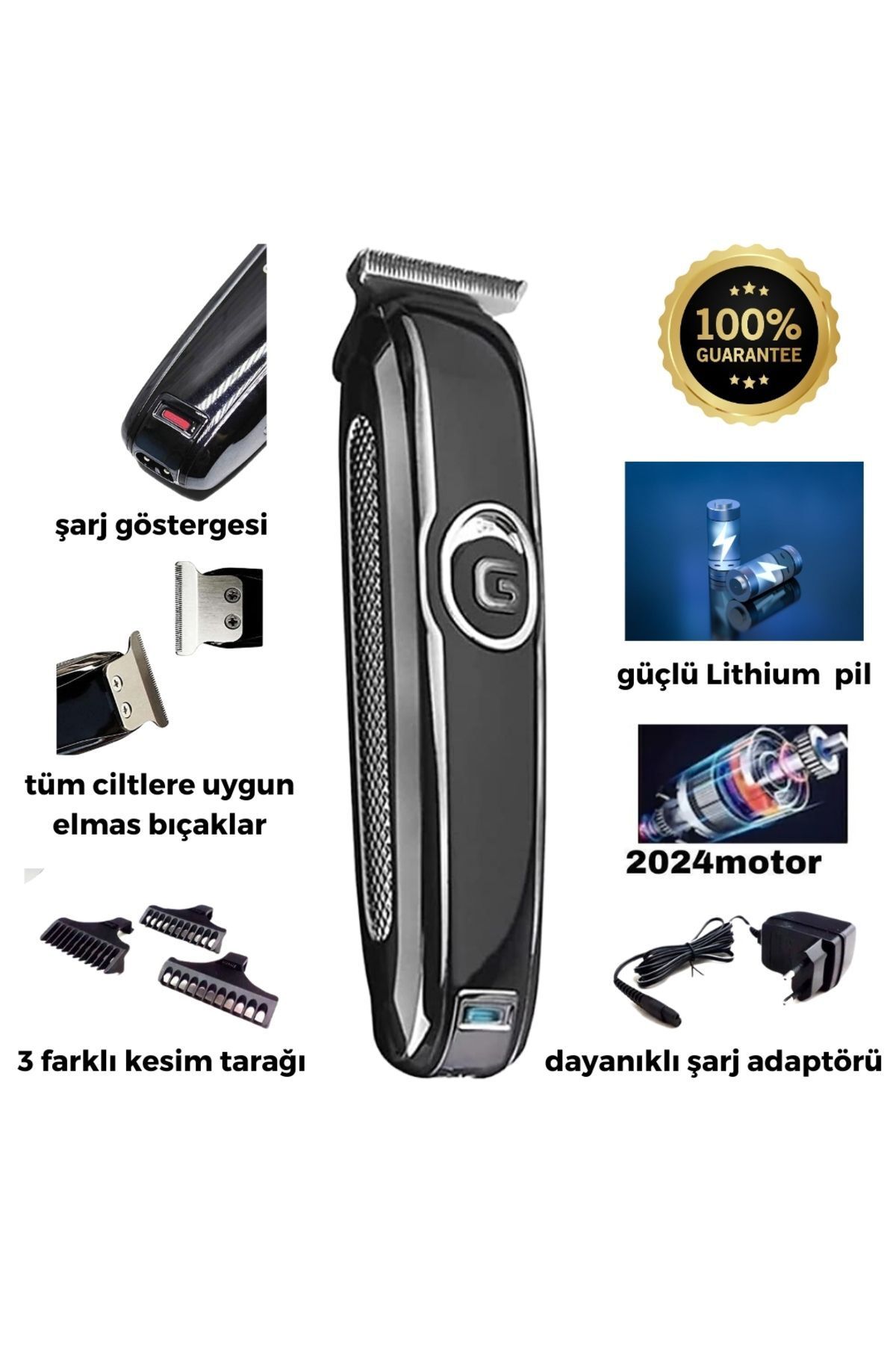 teknotrust Şarjlı Vücut Tıraş Makinesi | Lazer Öncesi | Kol/bacak/yanak/koltuk Altı | 1 Yıl Garantili!